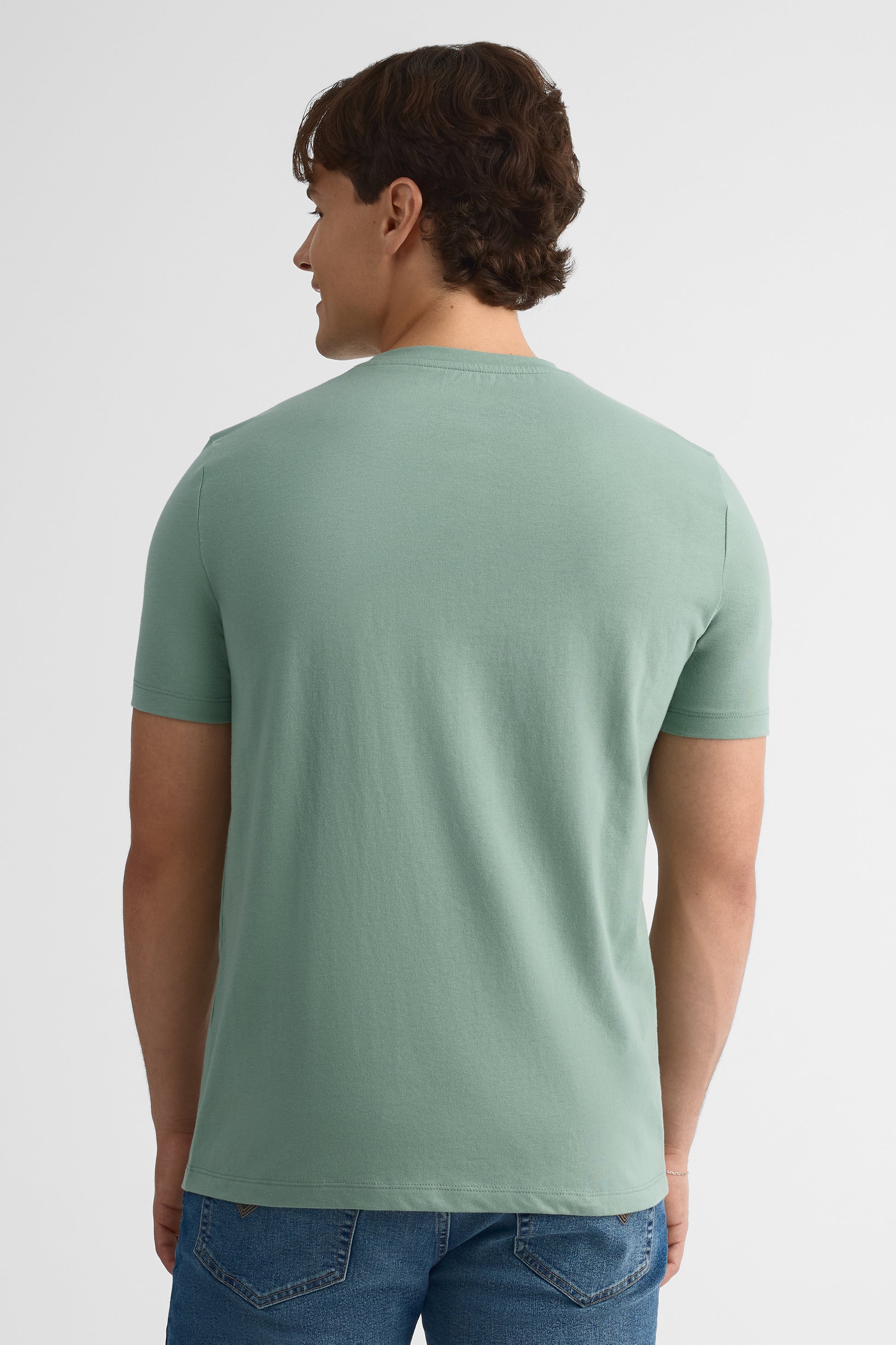 Chandail col rond coupe droite – Femme 2/30$ && VERT