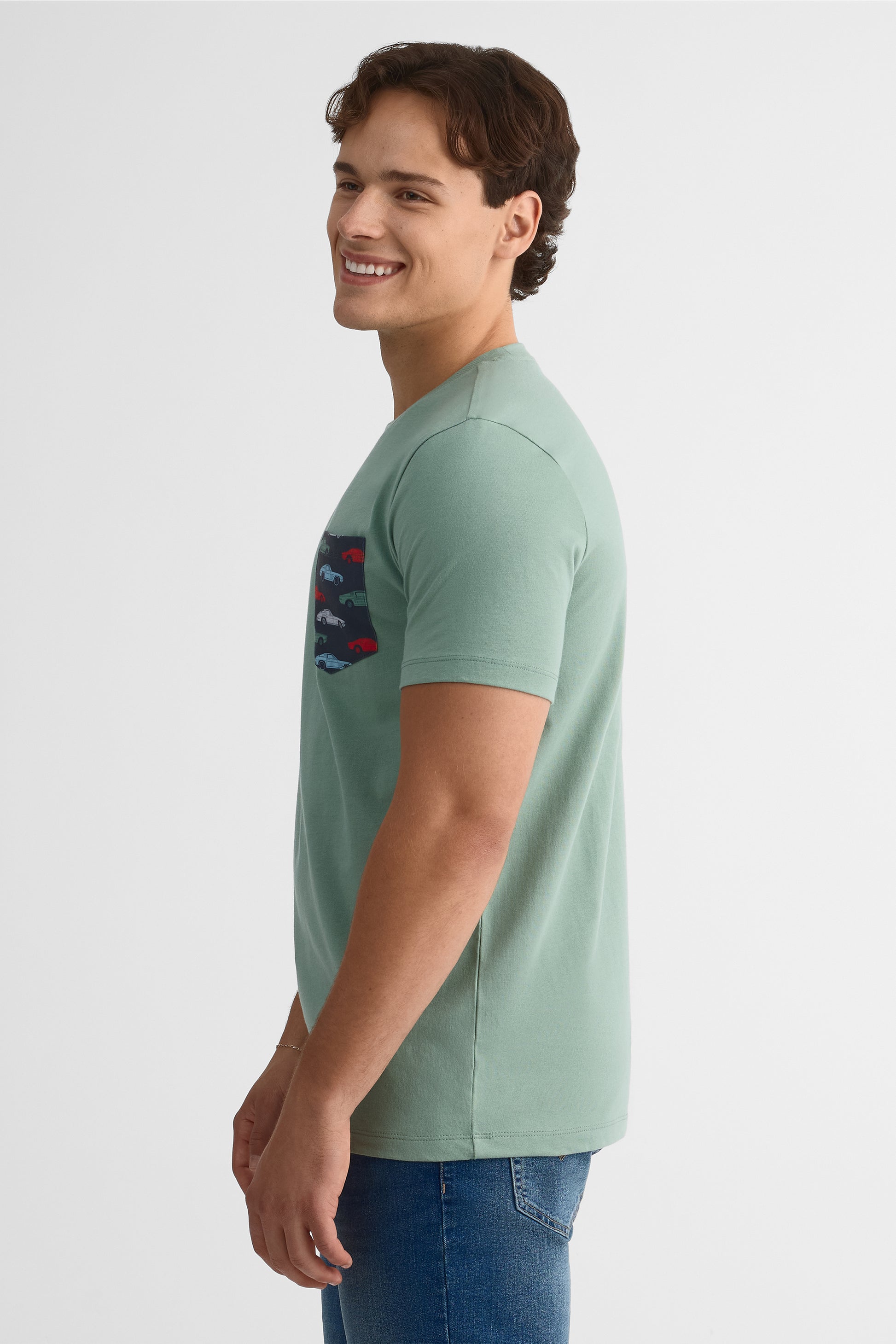 Chandail col rond coupe droite – Femme 2/30$ && VERT