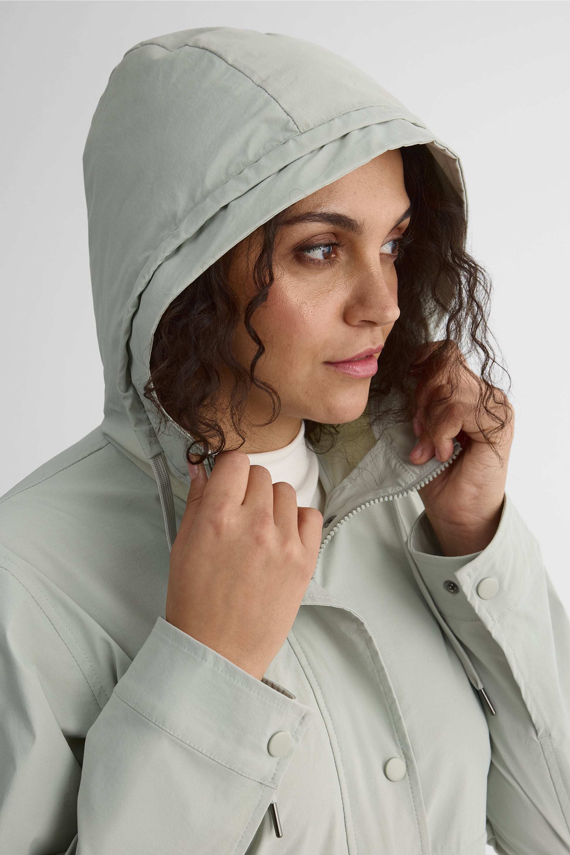 Manteau de ville oversize avec capuchon - Ado garçon && GRIS