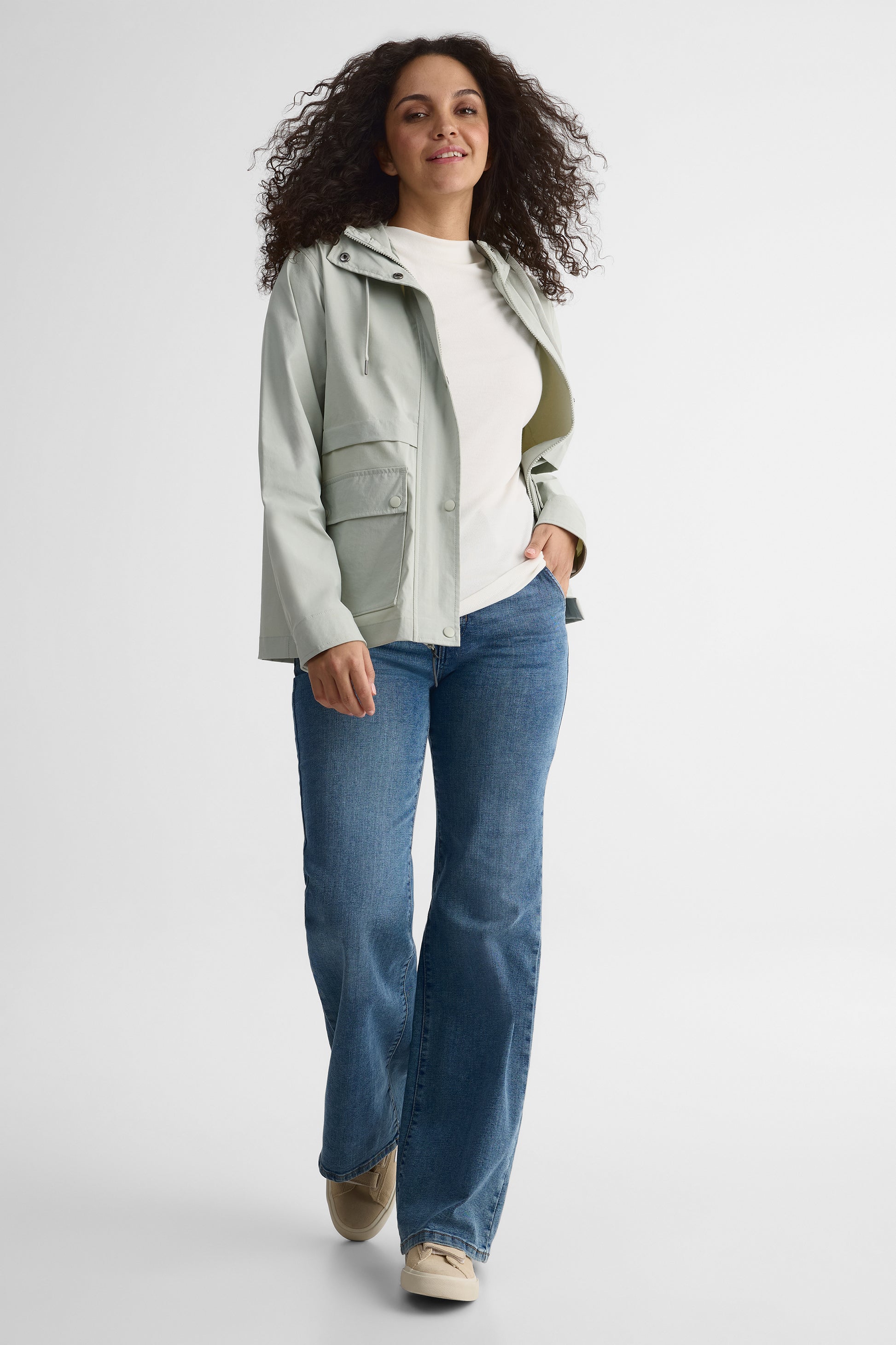 Manteau de ville oversize avec capuchon - Ado garçon && GRIS