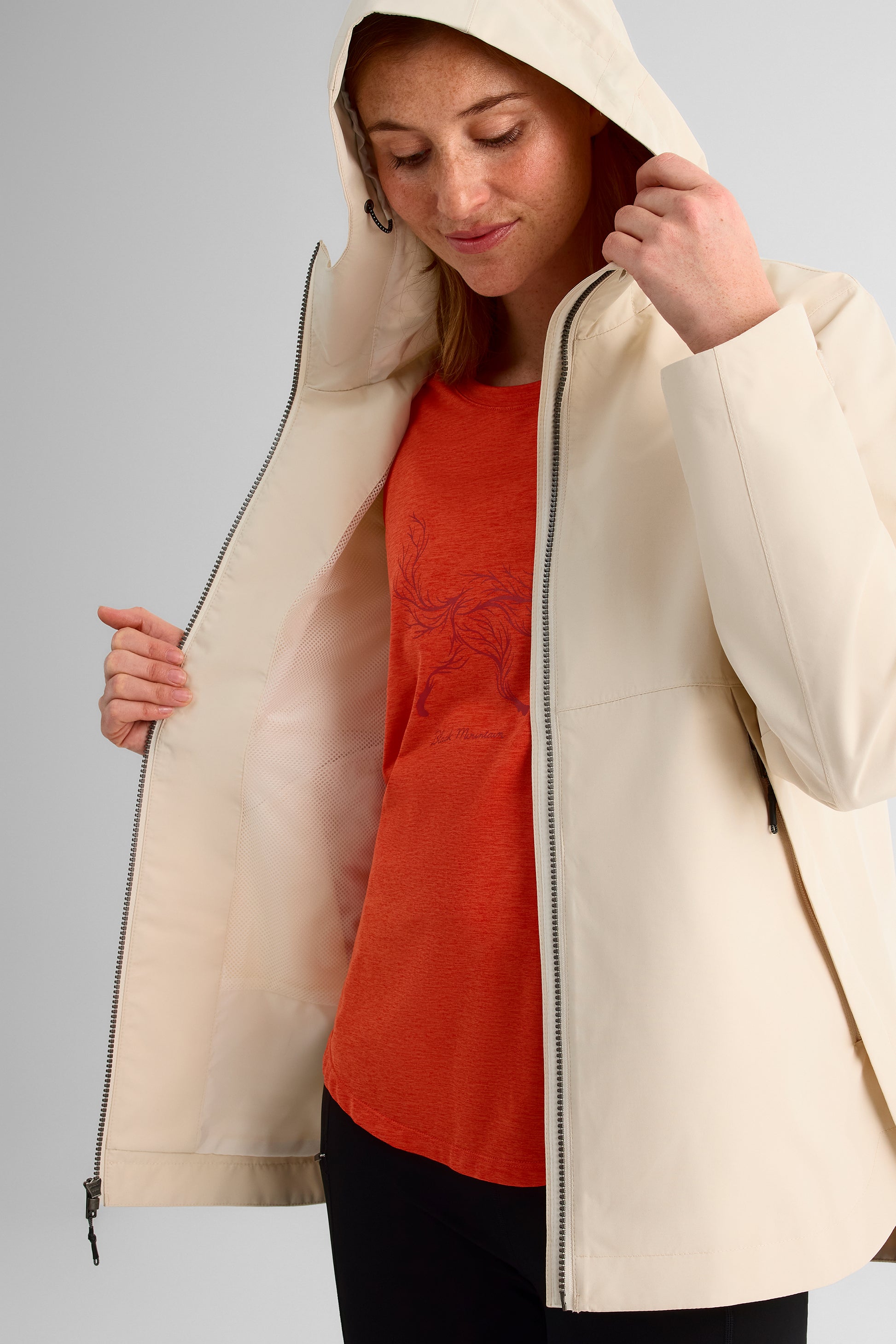 Manteau Hardshell respirant – Femme && BEIGE