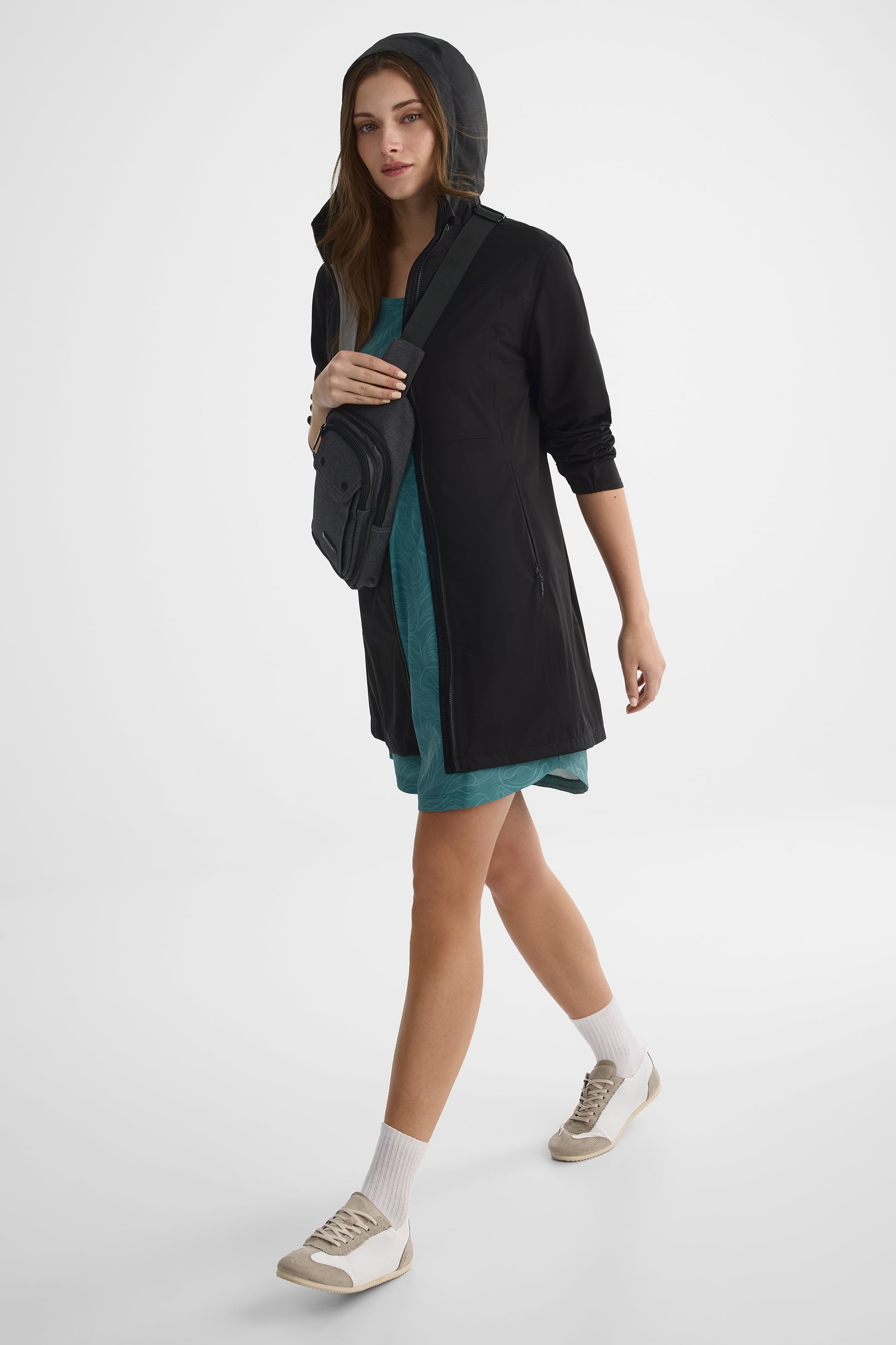 Manteau léger 2,5 Ply imperméable – Femme && NOIR