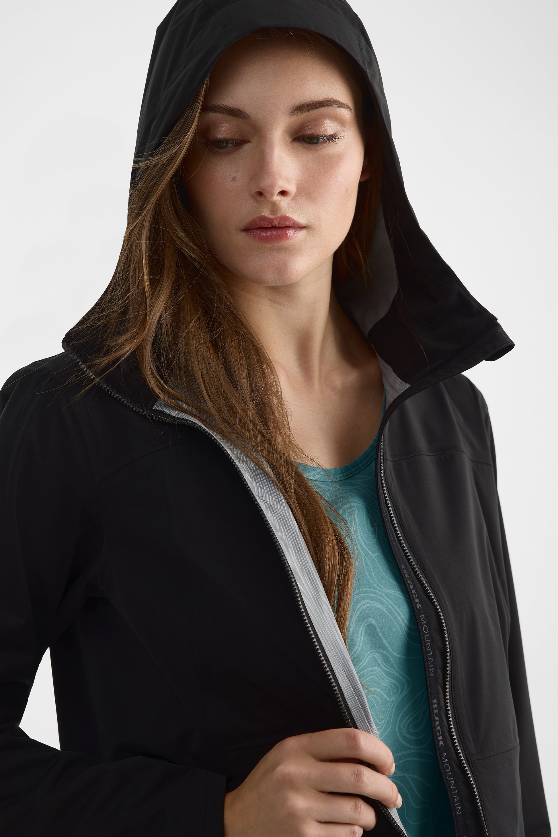 Manteau léger 2,5 Ply imperméable – Femme && NOIR
