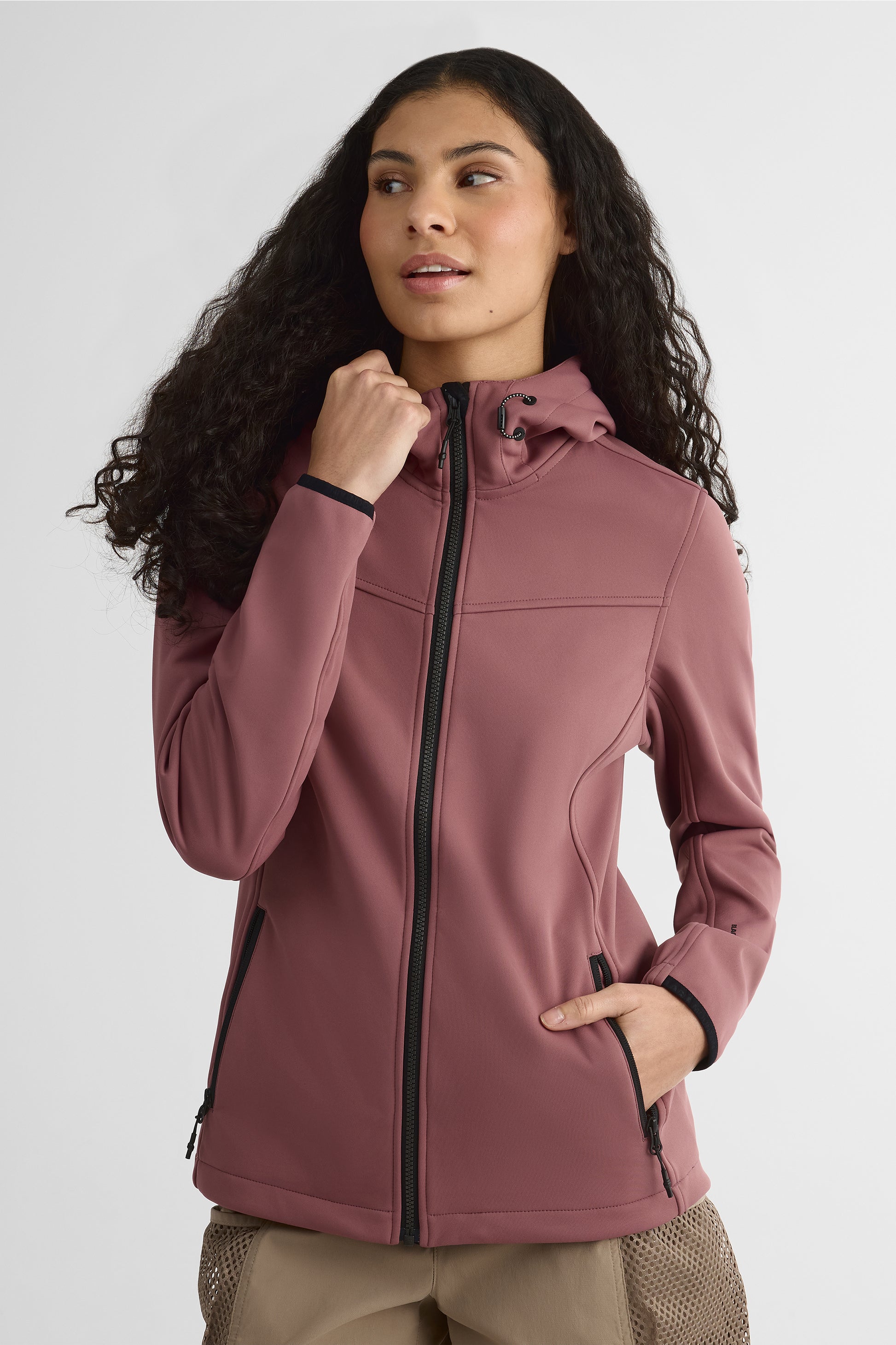 Manteau softshell court résistant à l'eau - Ado garçon && BOURGOGNE