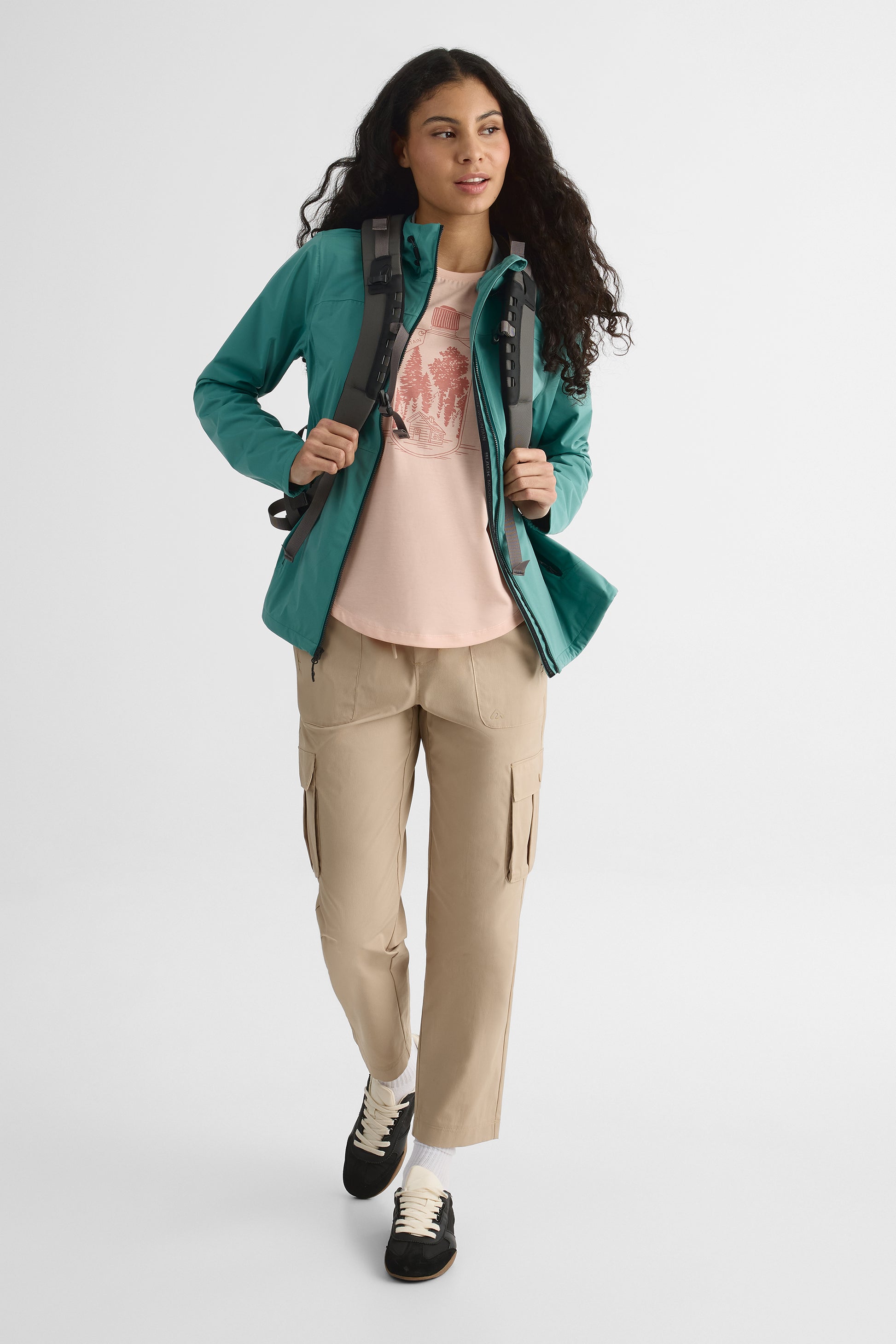 Manteau coupe-vent – Femme && VERT