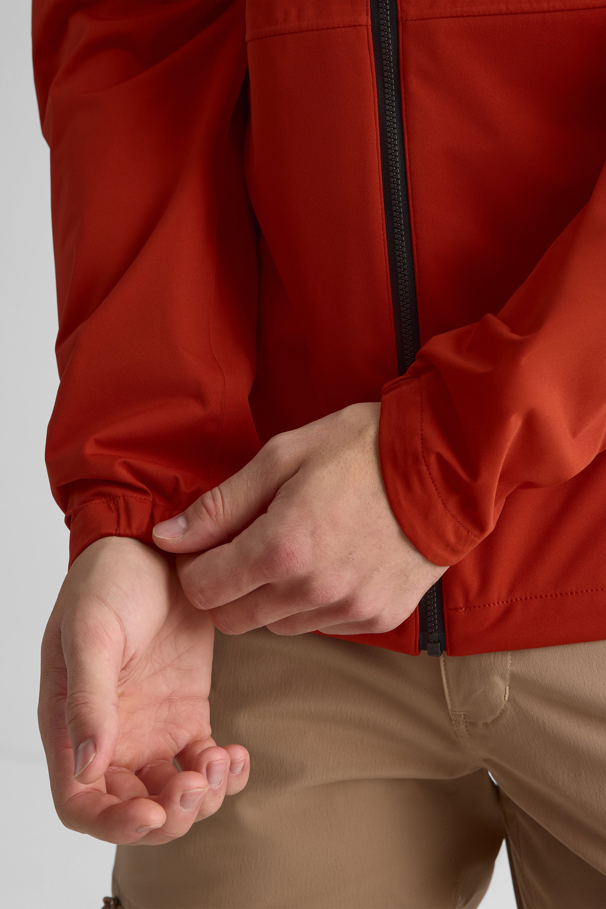 Manteau coquille pour - Homme && ROUGE