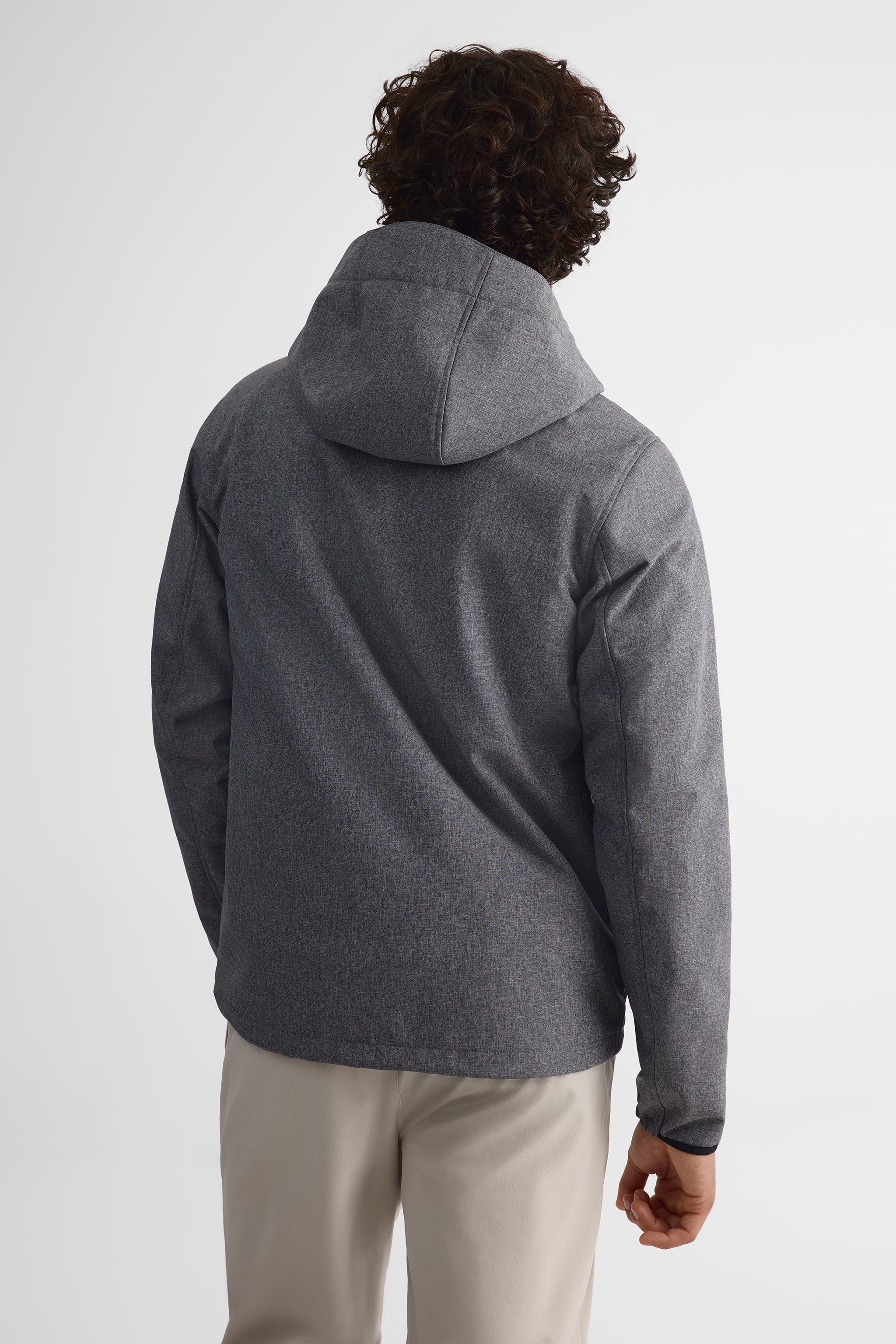 Manteau Softshell résistant à l'eau – Homme && GRIS MIXTE