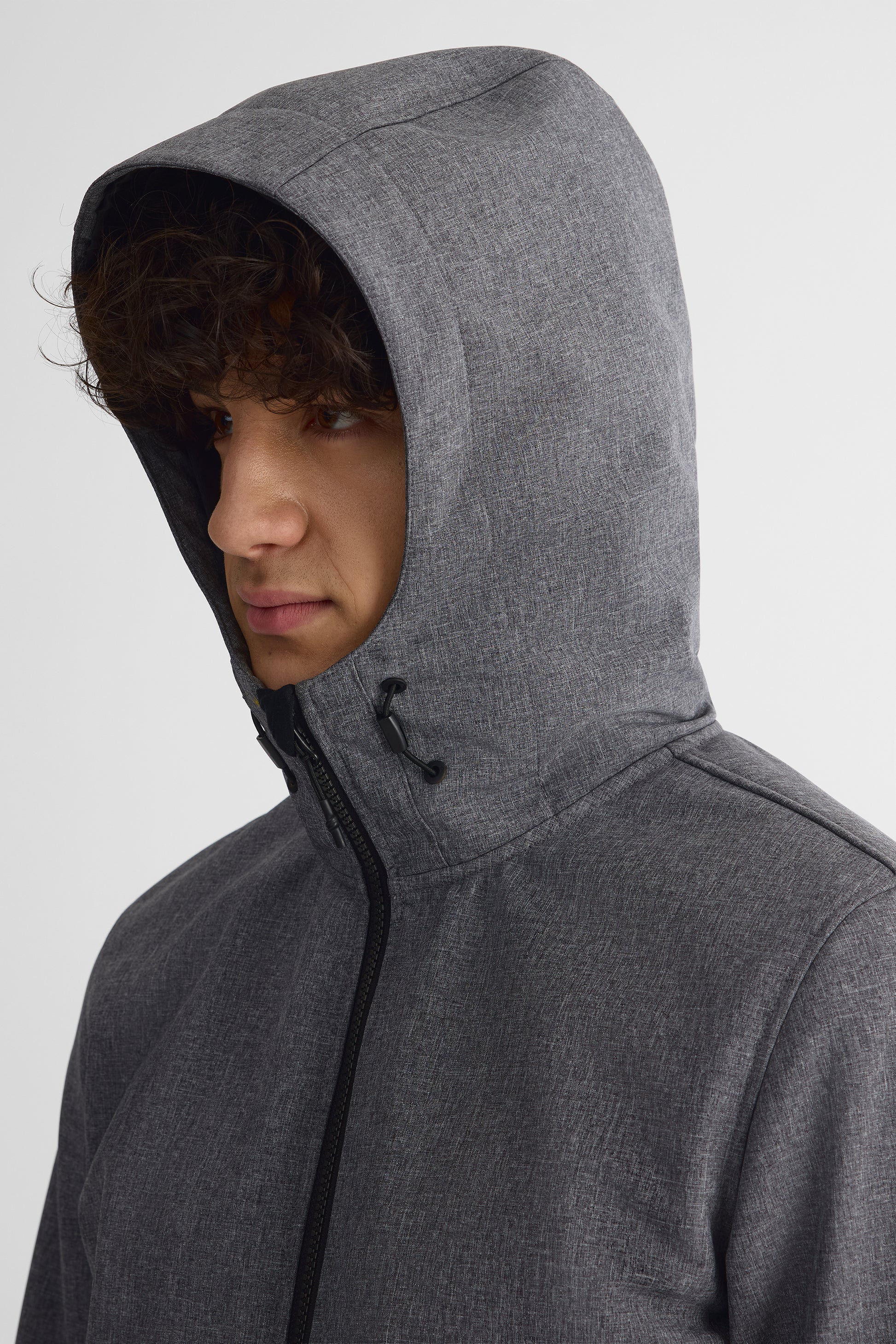 Manteau Softshell résistant à l'eau – Homme && GRIS MIXTE