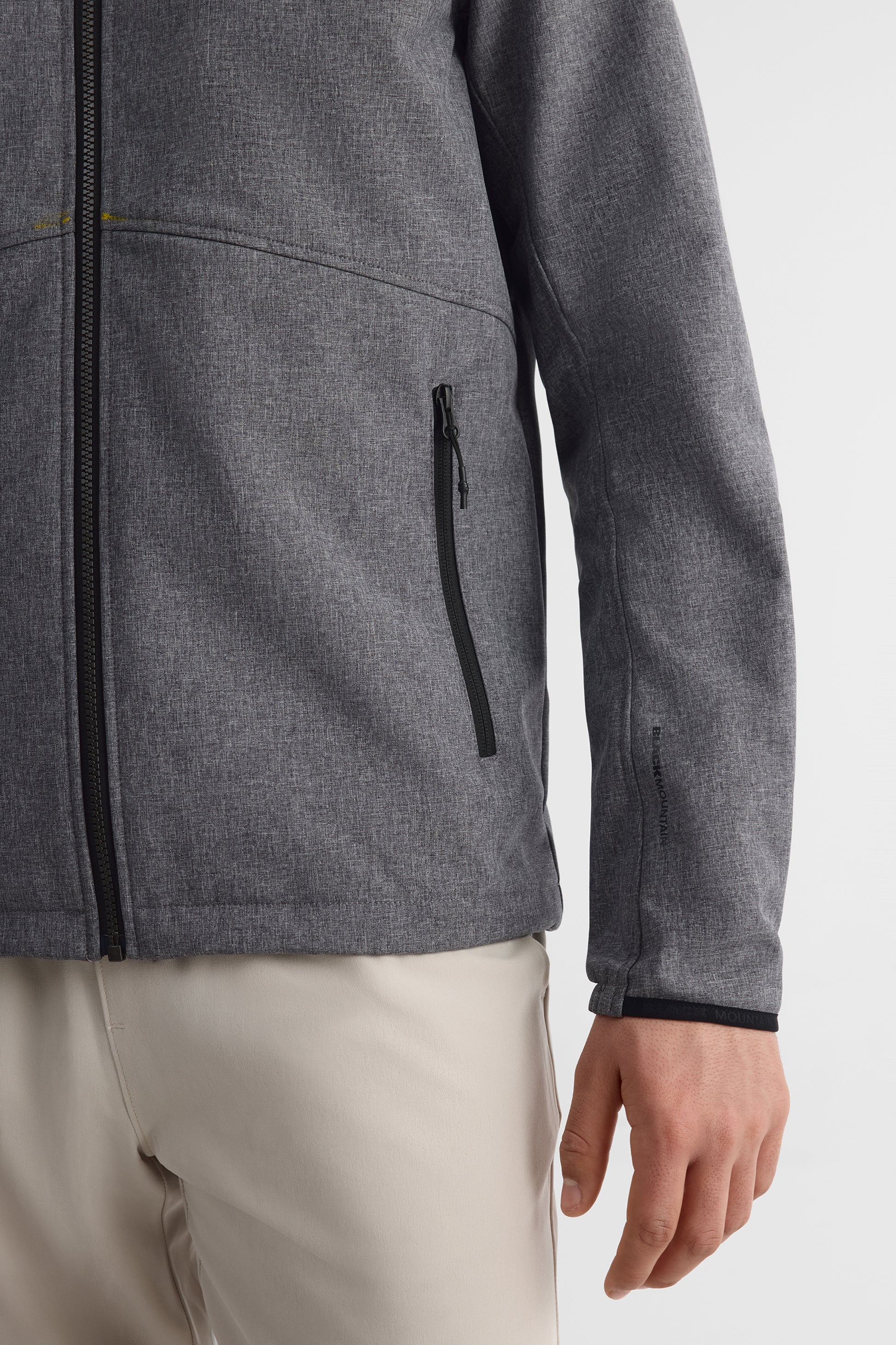 Manteau Softshell résistant à l'eau – Homme && GRIS MIXTE