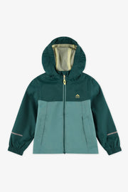 Manteau hardshell colorblock - Enfant garçon && VERT FONCE