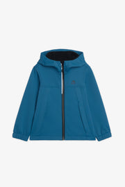 Manteau softshell avec capuchon - Enfant fille && BLEU FONCE