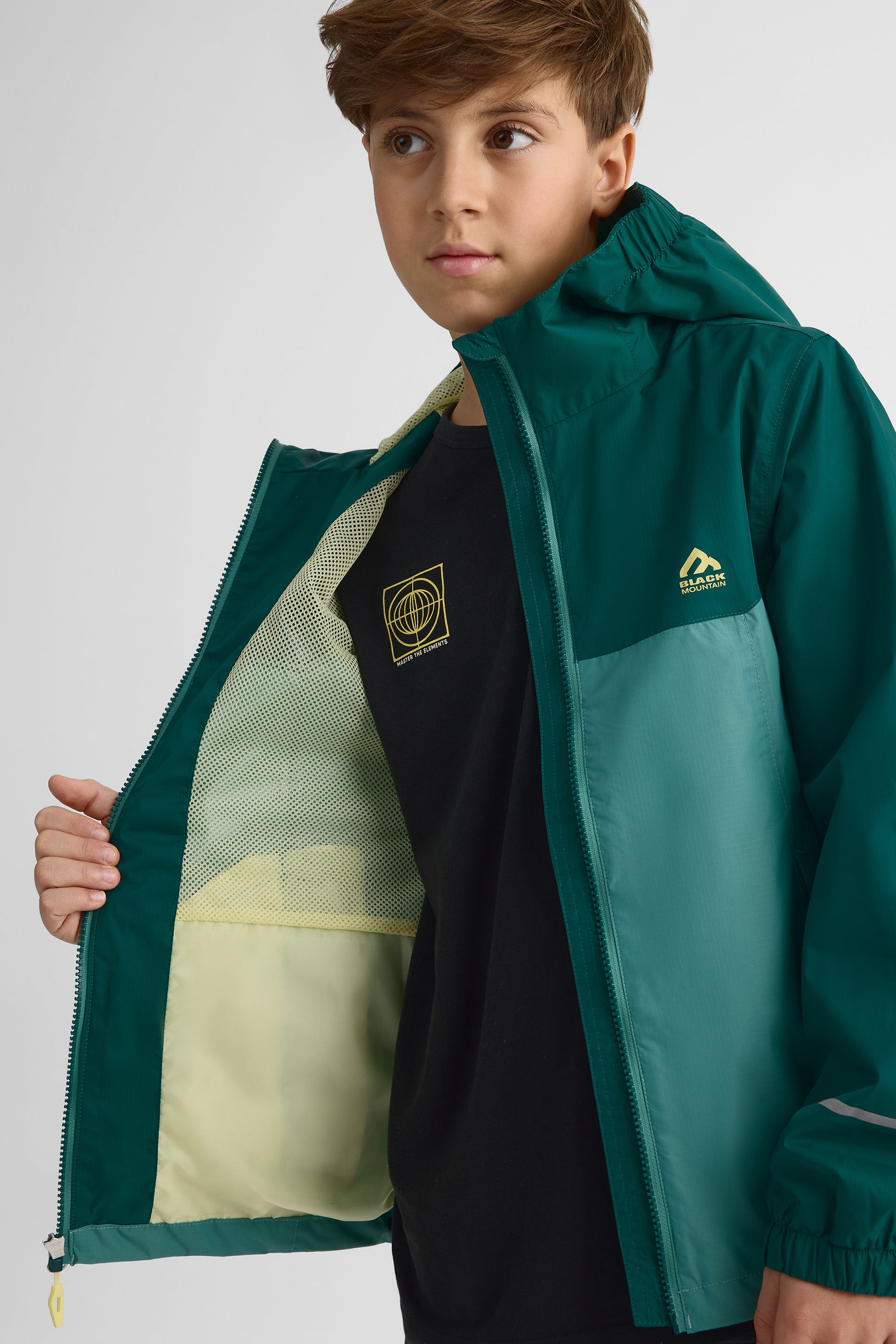 Manteau d'extérieur Ado Garçon && VERT FONCE