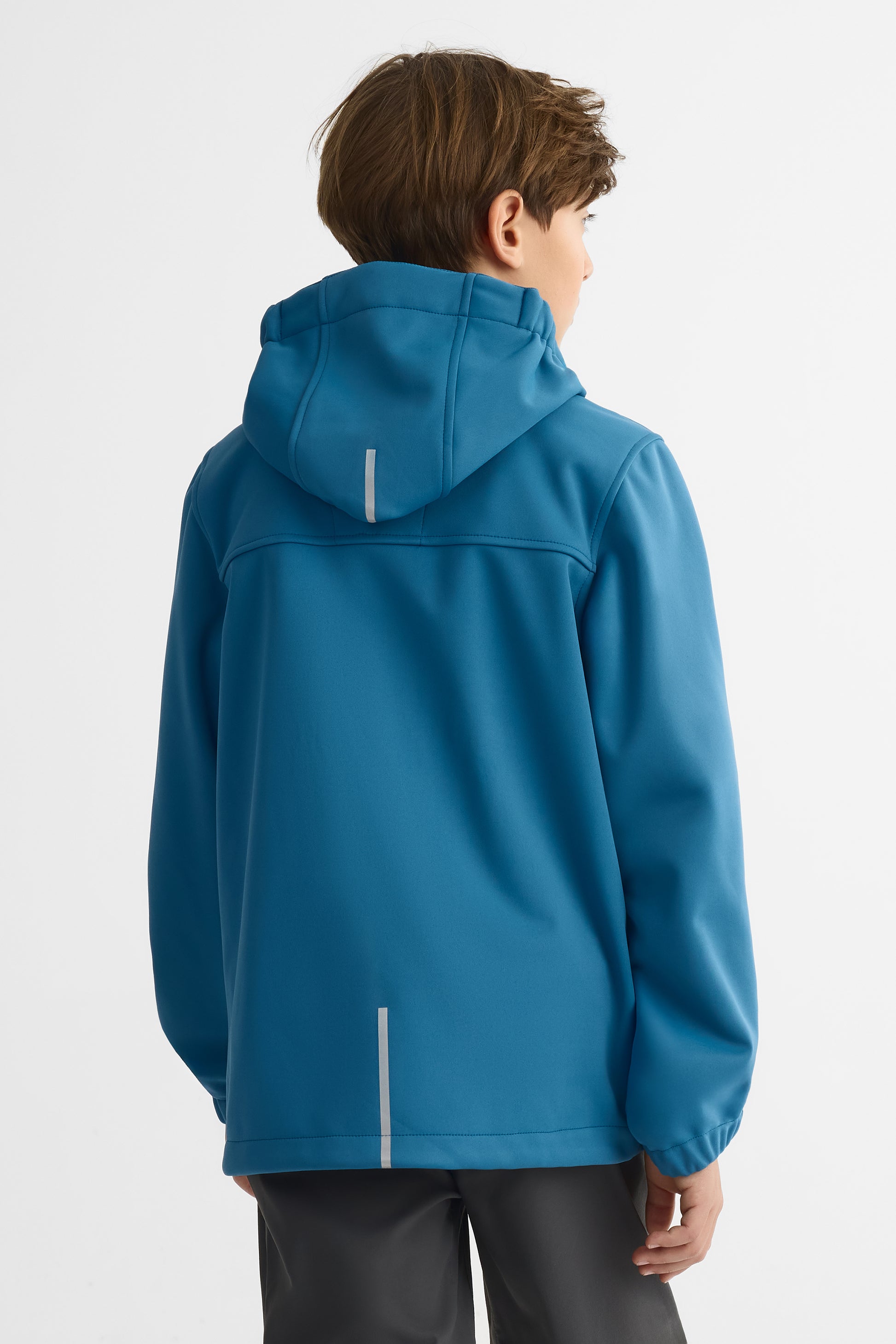 Manteau uni avec capuchon - Ado fille && BLEU FONCE