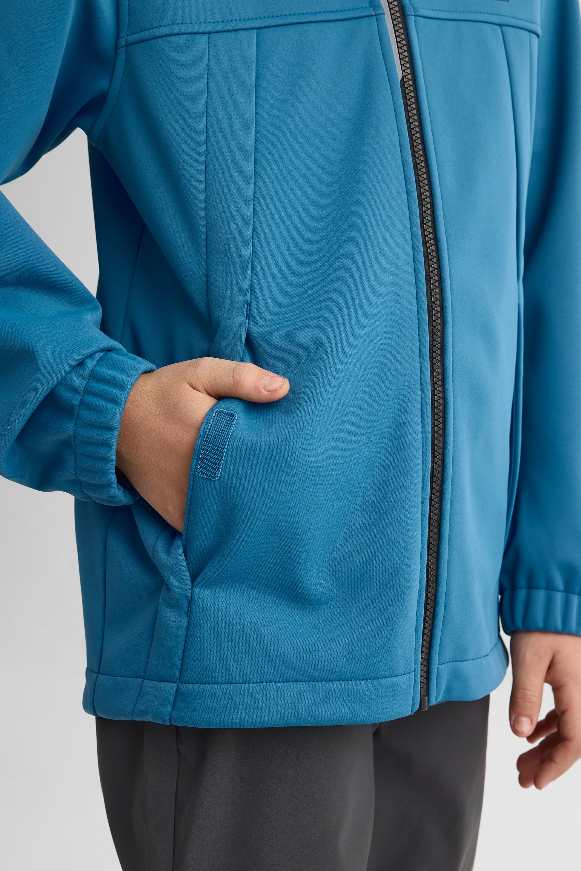 Manteau uni avec capuchon - Ado fille && BLEU FONCE