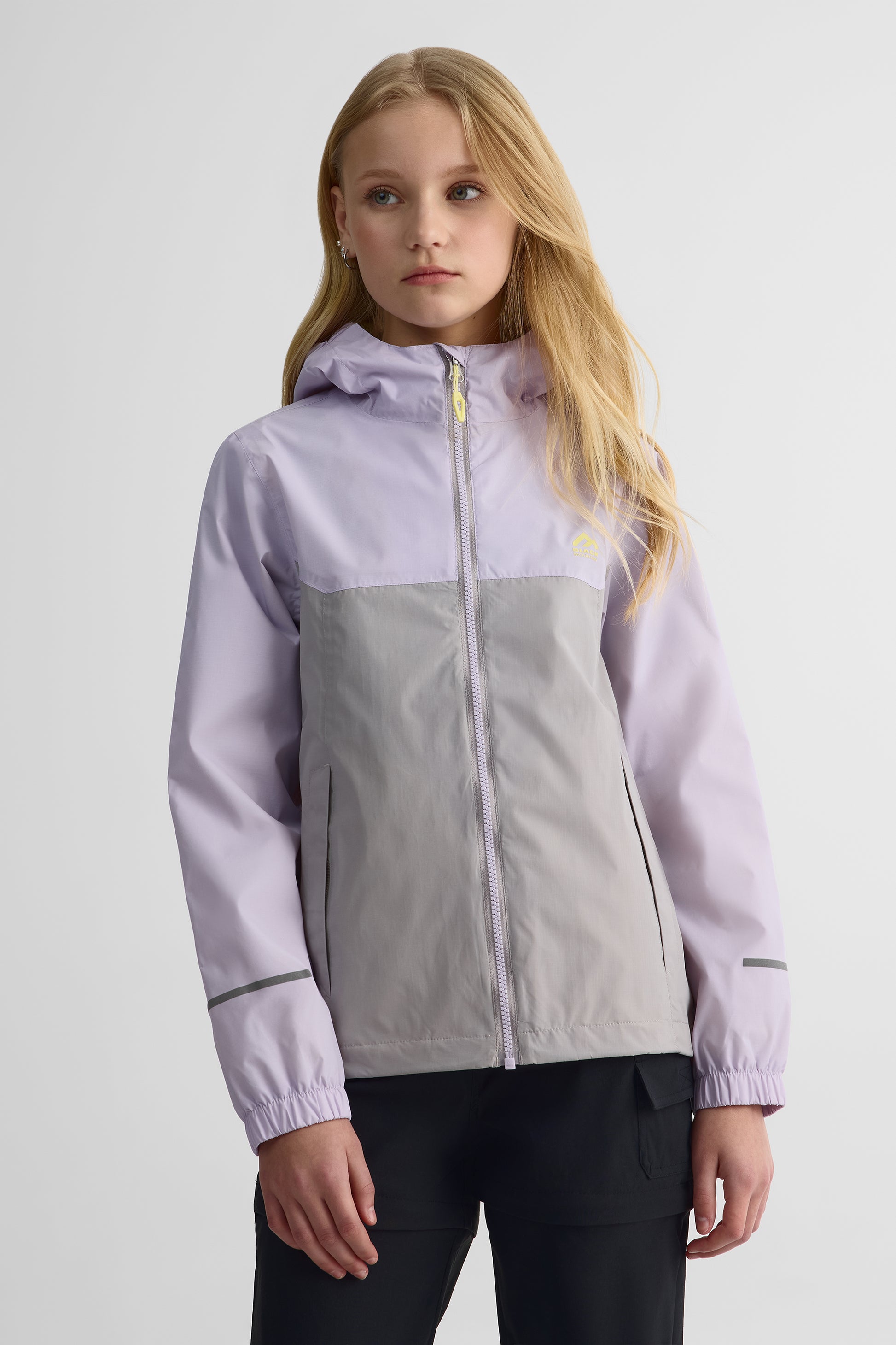 Manteau hardshell colorblock - Enfant garçon && LILAS