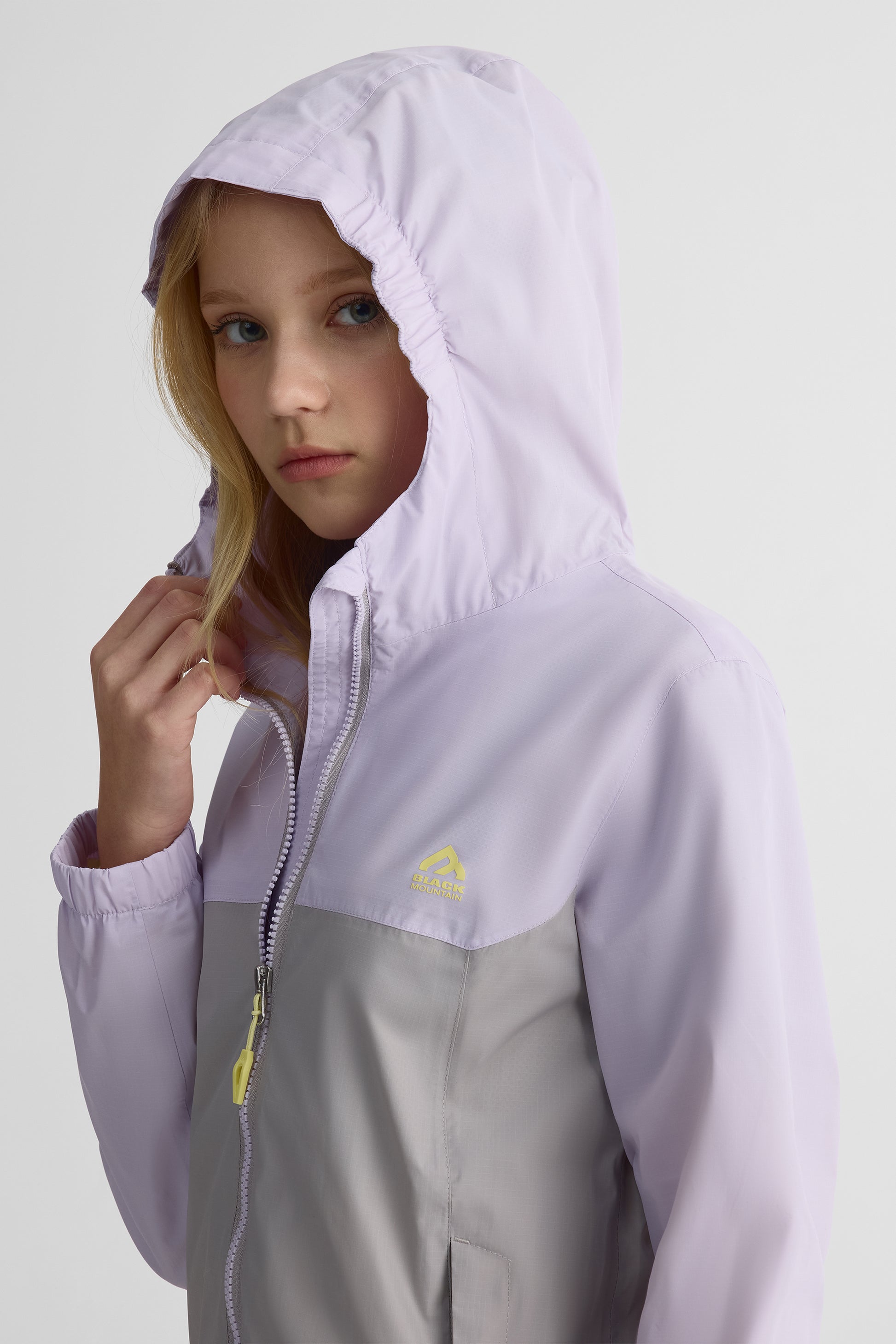 Manteau hardshell colorblock - Enfant garçon && LILAS