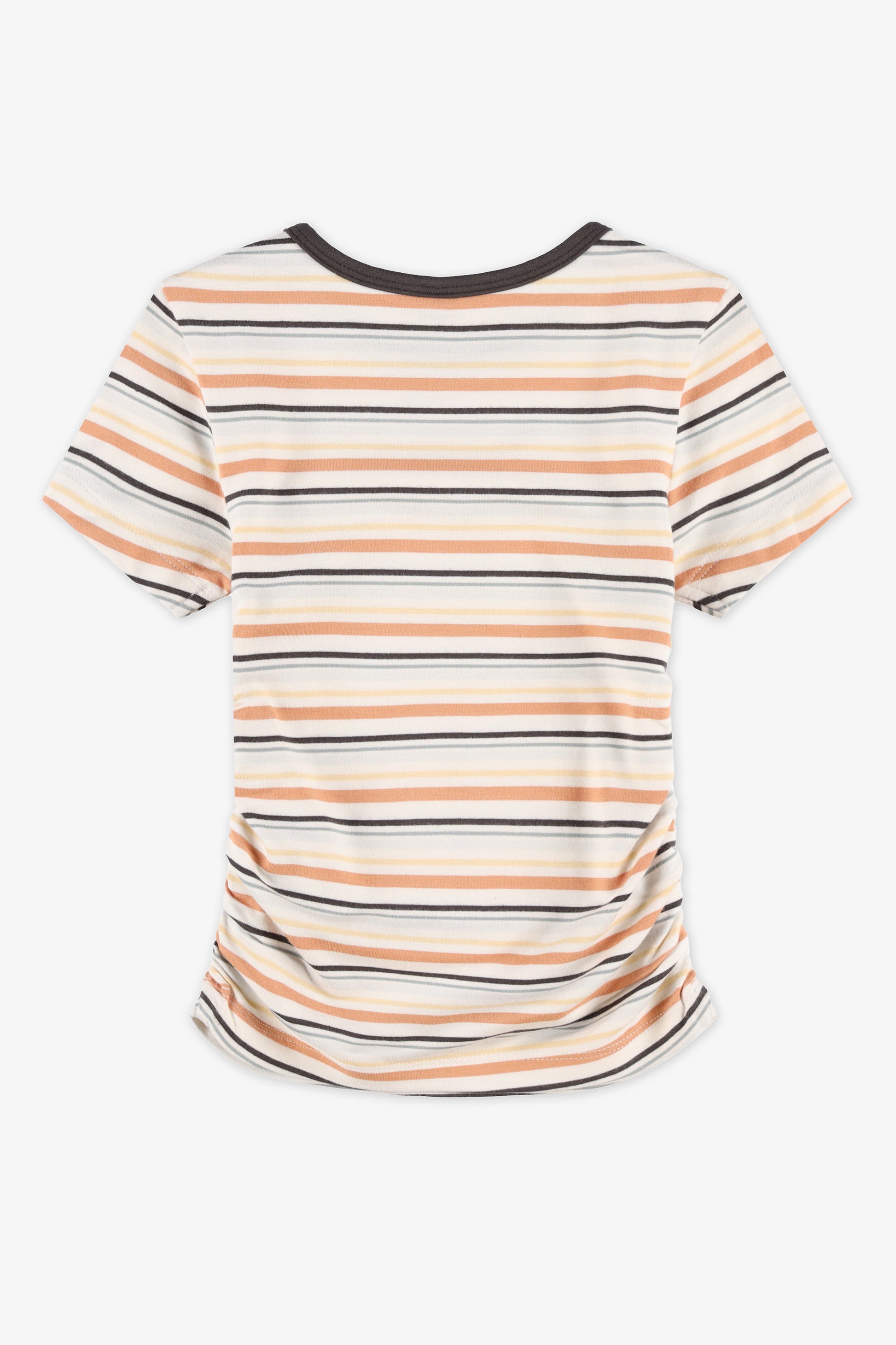 Chandail M/courtes col rond – Enfant fille && BLANC MULTI