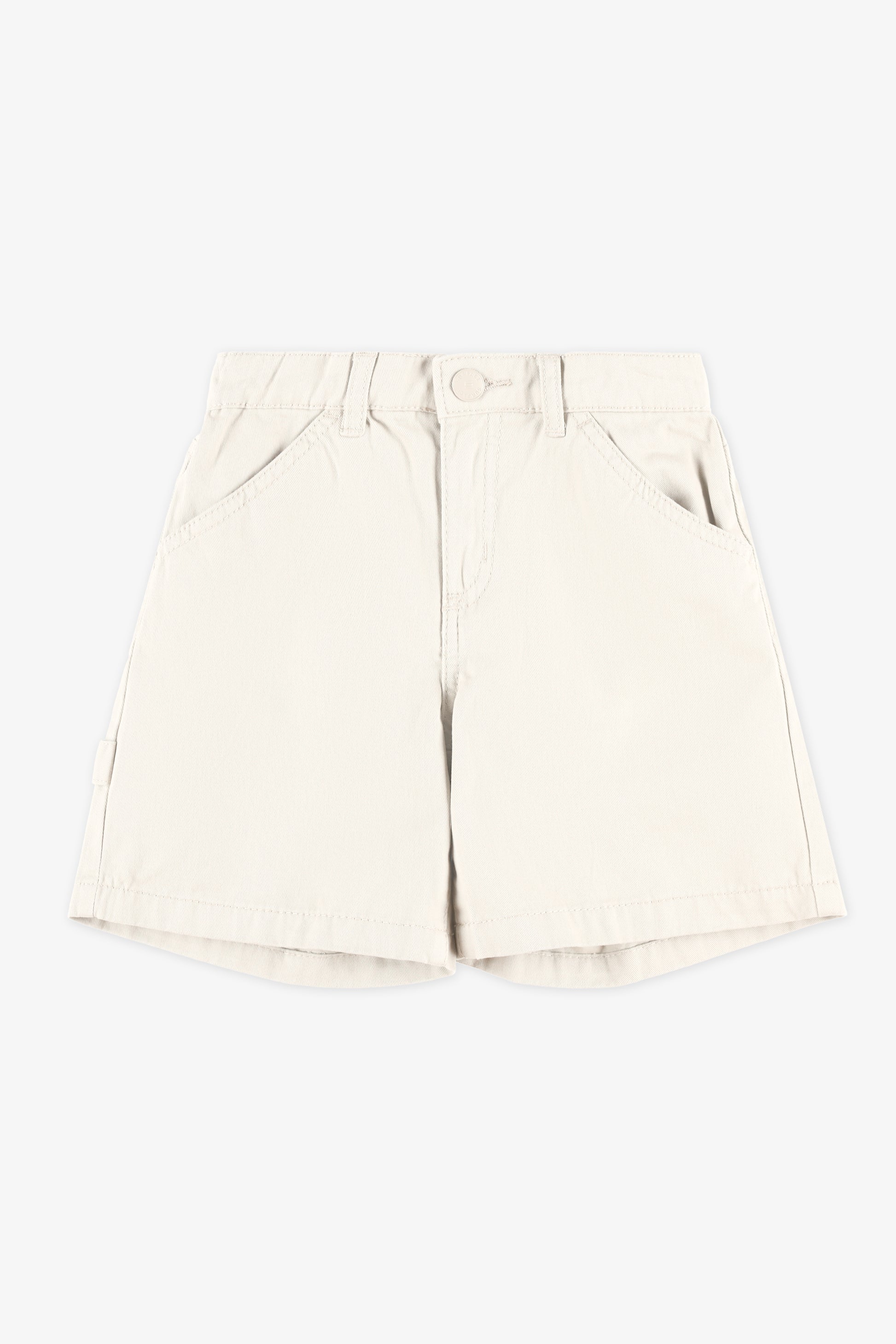 Short bermuda élastique avec poches - Enfant fille && BEIGE
