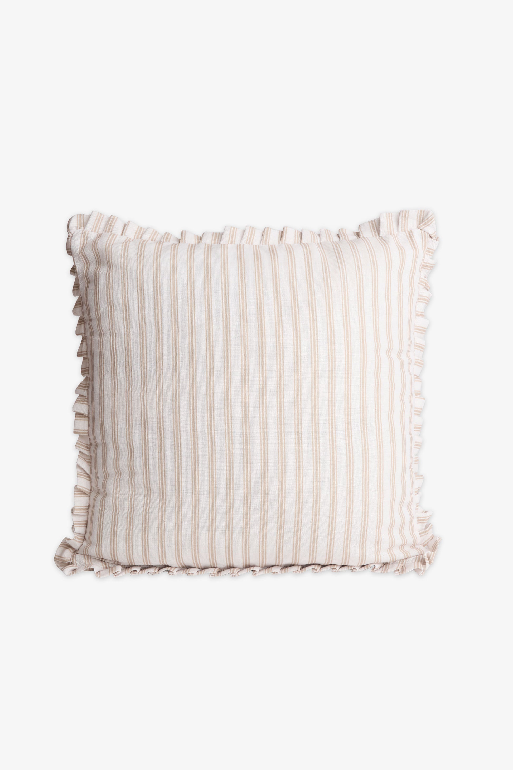 Coussin décoratif avec bord ruffle 45x45cm - Maison && CREME MULTI