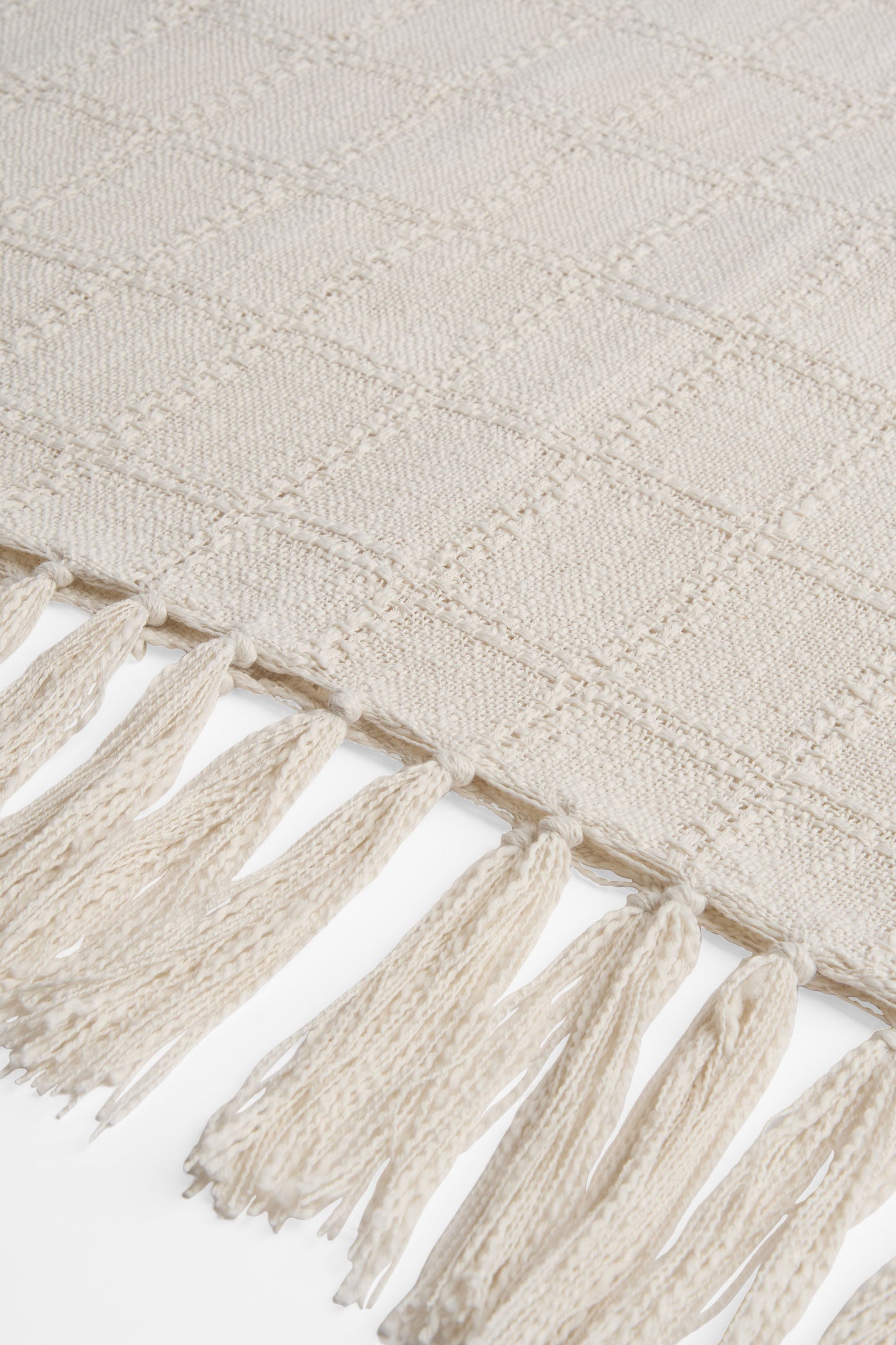 Plaid effet tissé 50x60" - MaisonCouverture && CREME MULTI