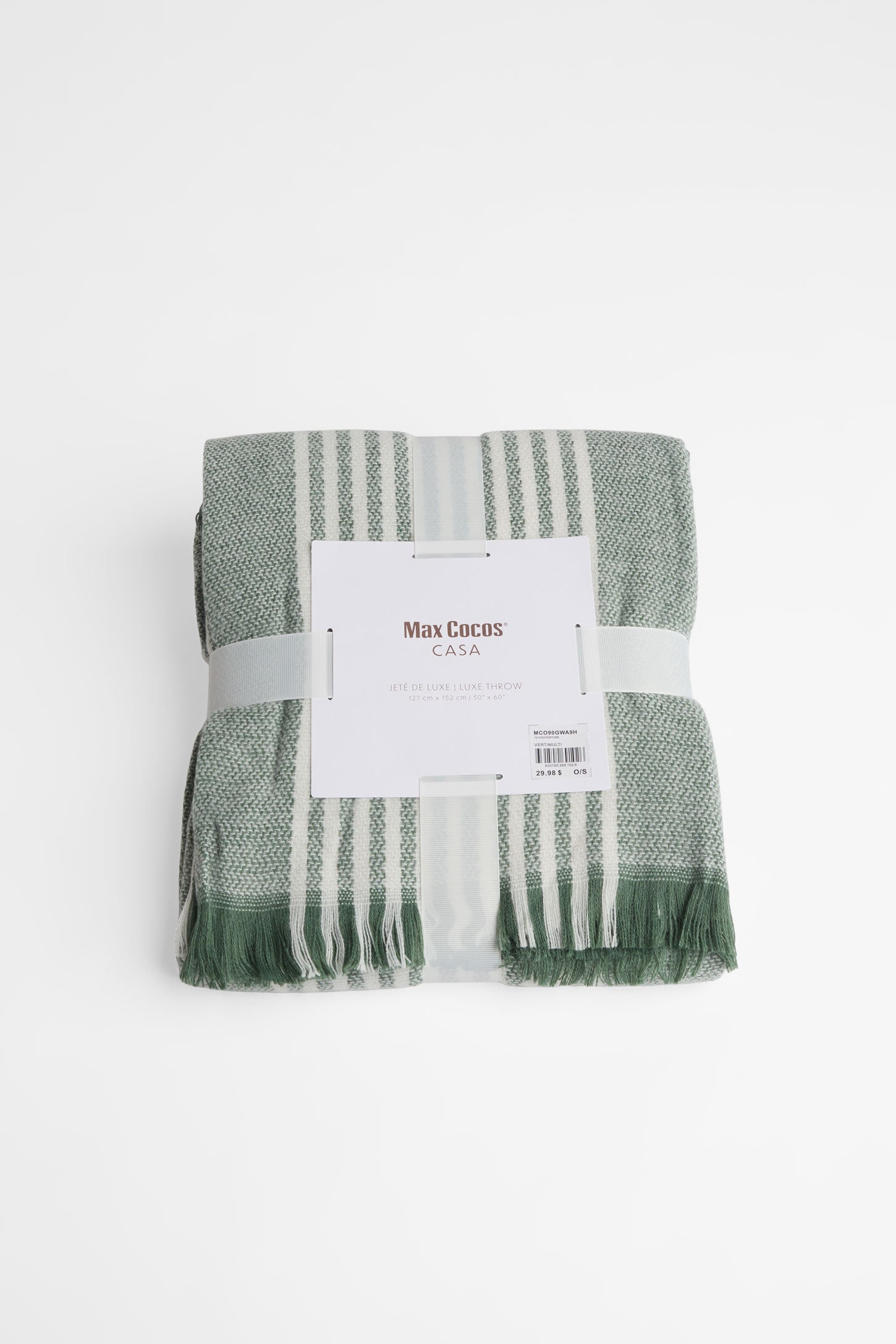 Couverture en Woven rayée 50x60" - Maison && VERT/MULTI