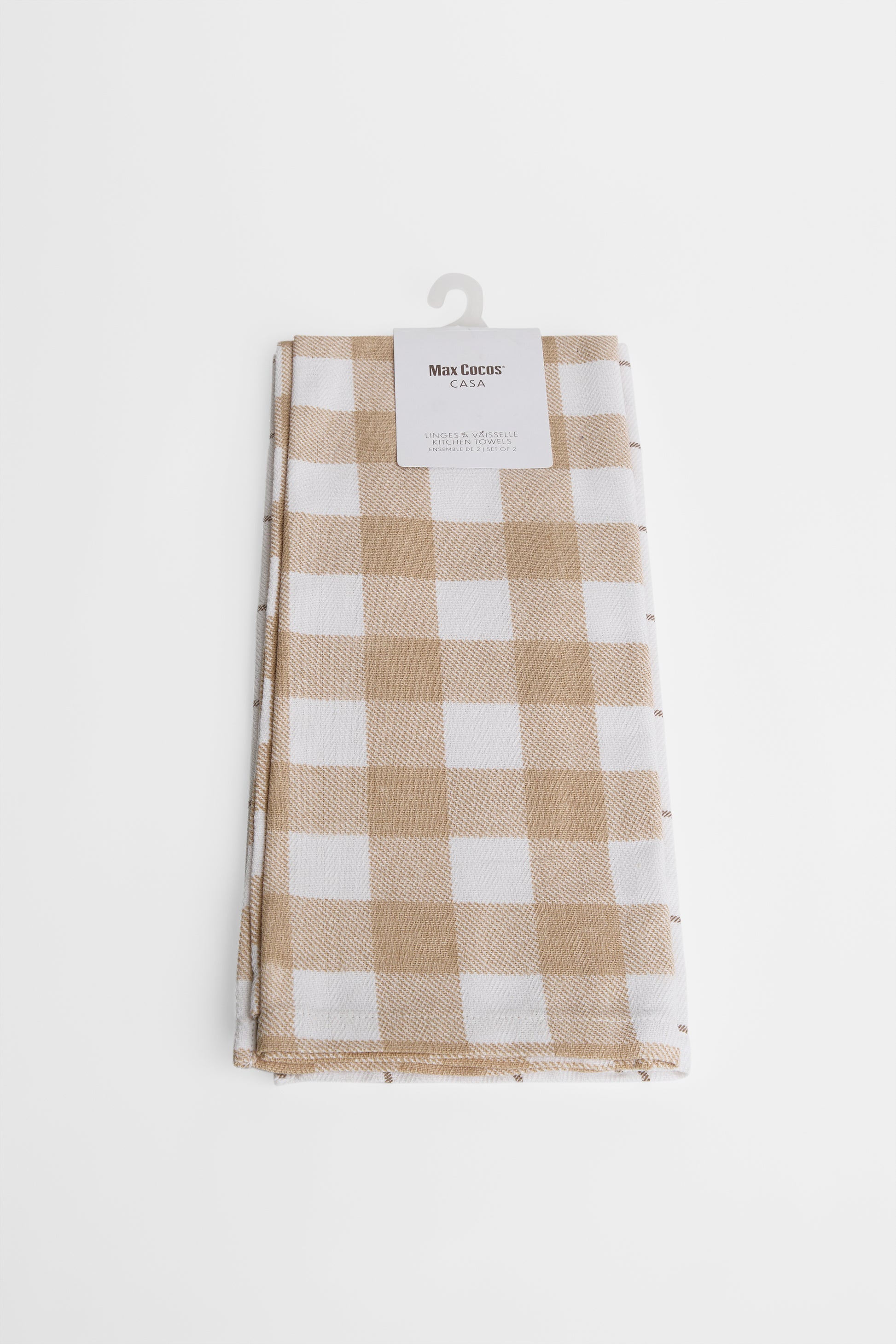Pack de 2 linges à vaisselle imprimés - Cuisine && BRUN/MULTI