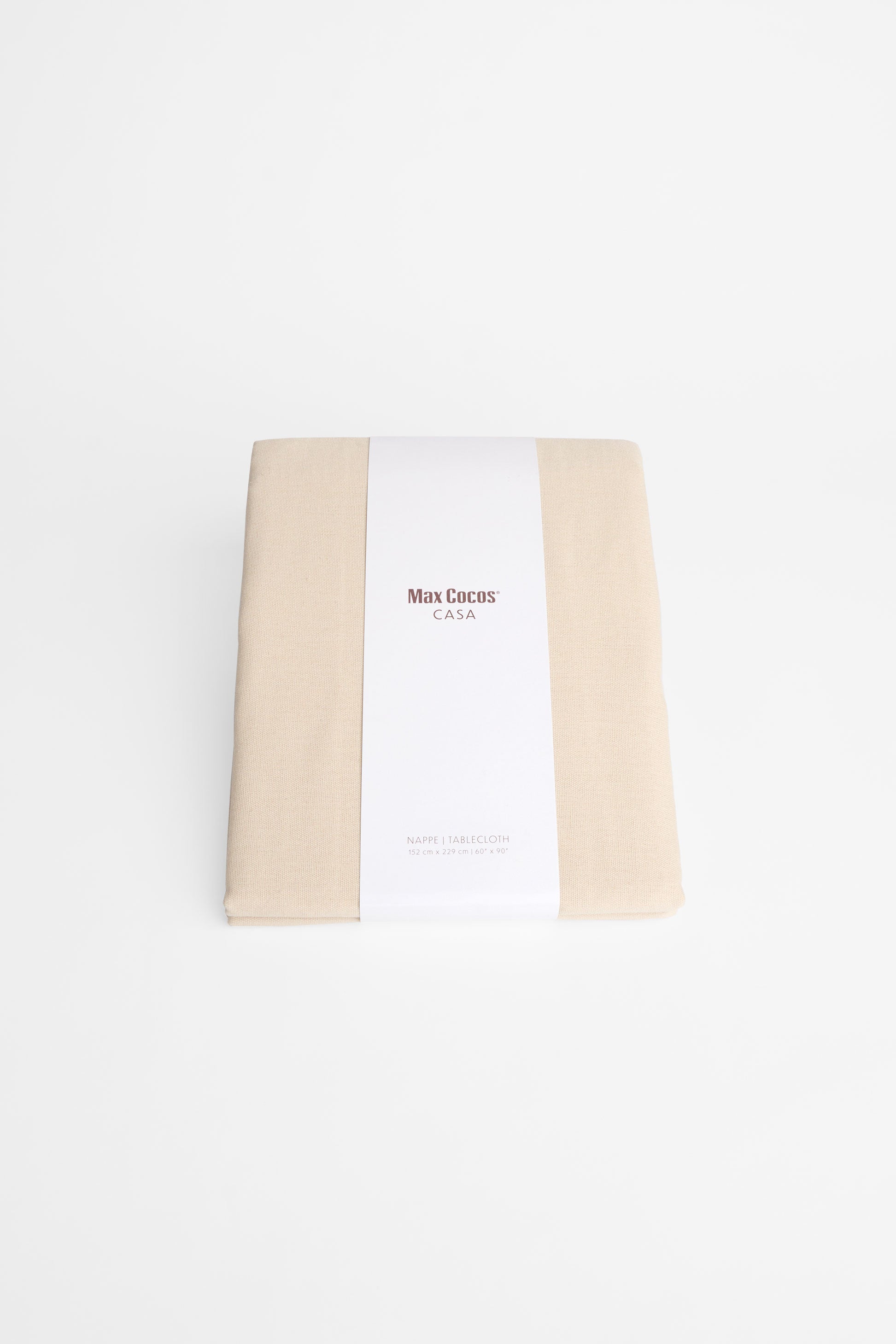 Nappe unie 60x90" en polyester - Maison && BEIGE