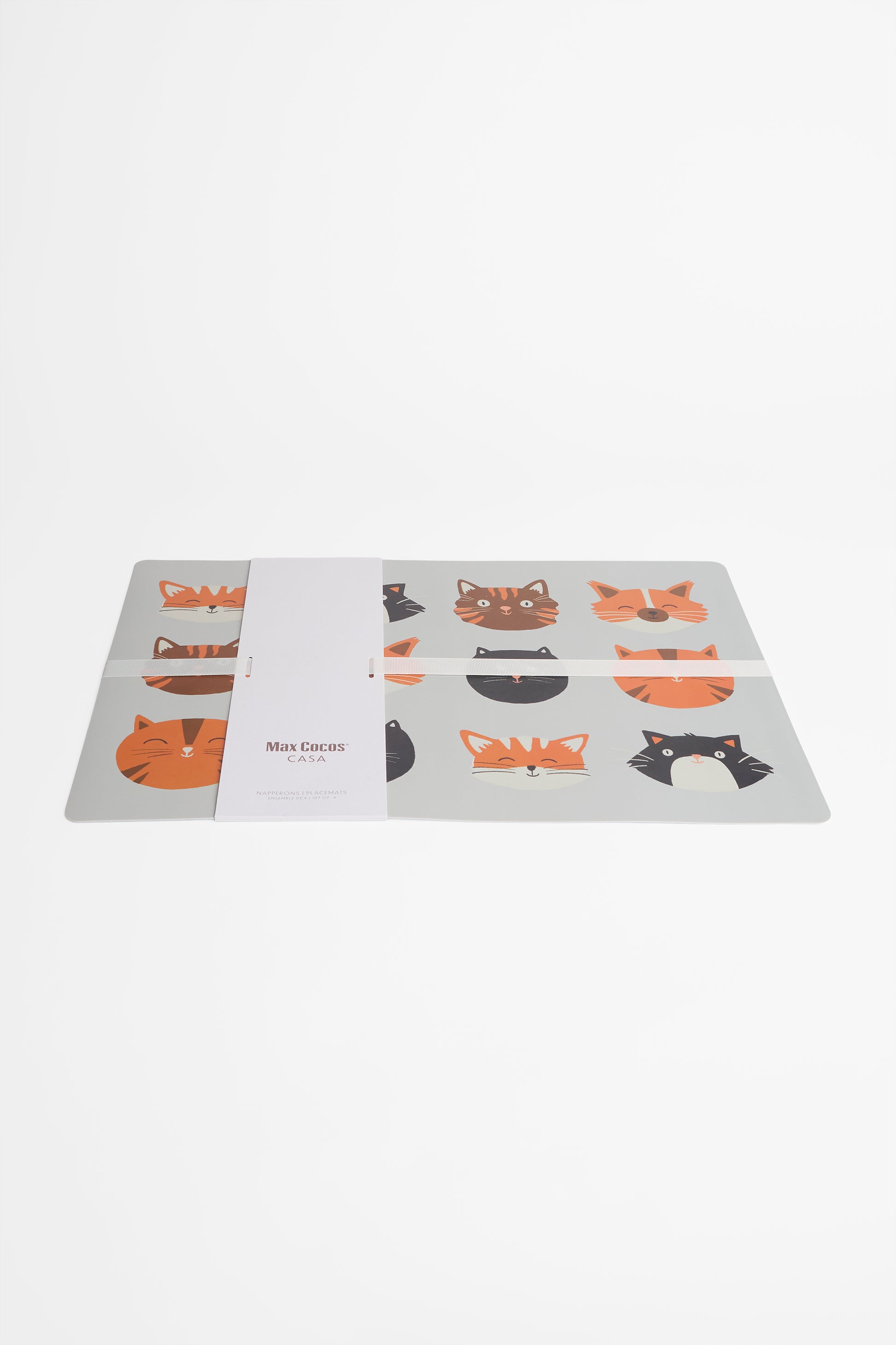 Pack de 4 napperons animaux imprimés - Maison && VERT/MULTI