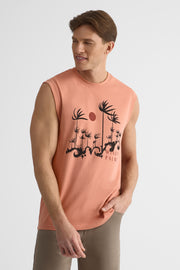 Camisole graphique col rond – Homme 2/30$ && ROSE