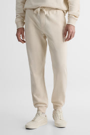 Pantalon ouaté uni avec poches – Homme && BEIGE