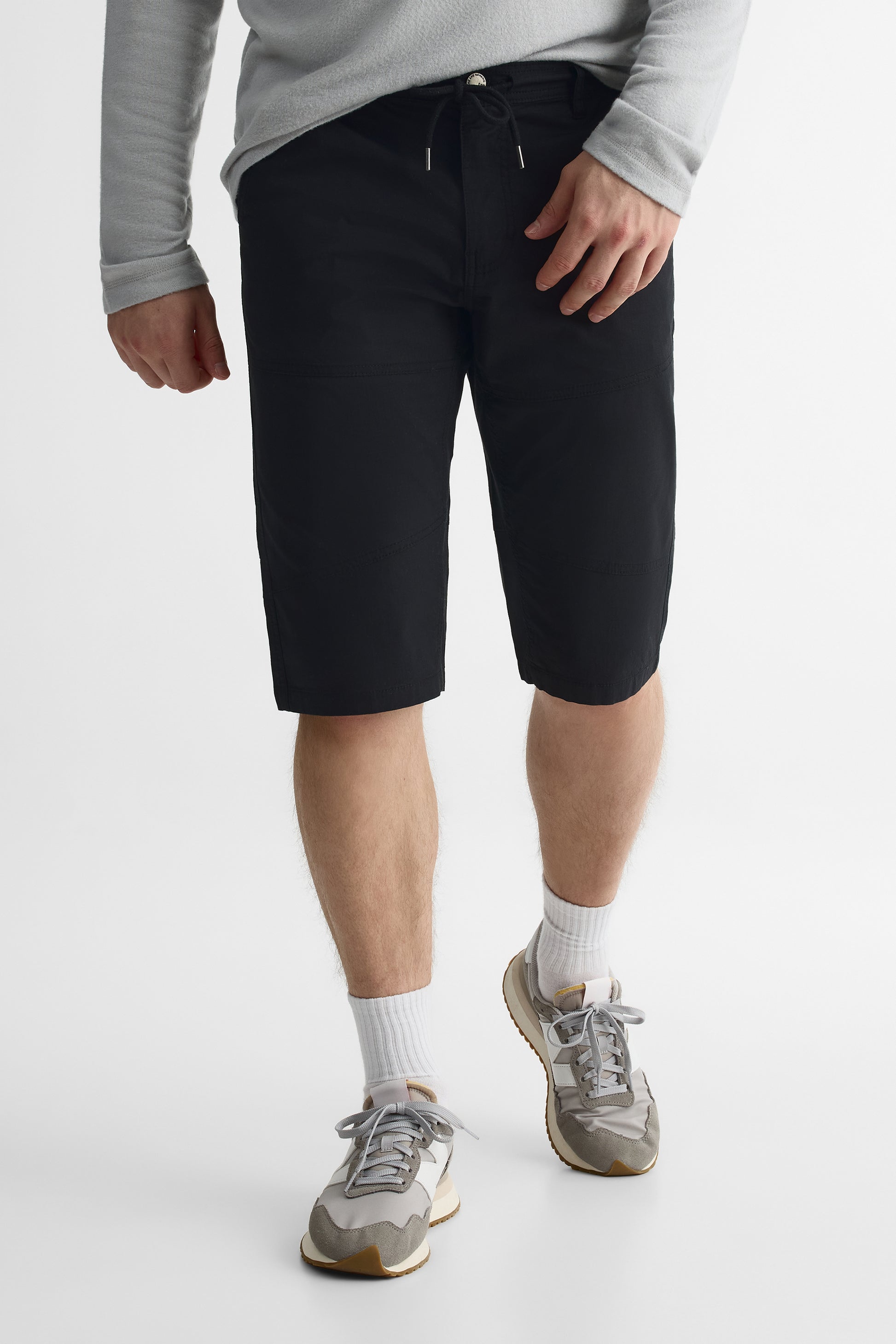 Bermudas en stretch ripstop - Jeune homme && NOIR
