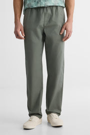 Pantalon uni en stretch ripstop - Homme && VERT