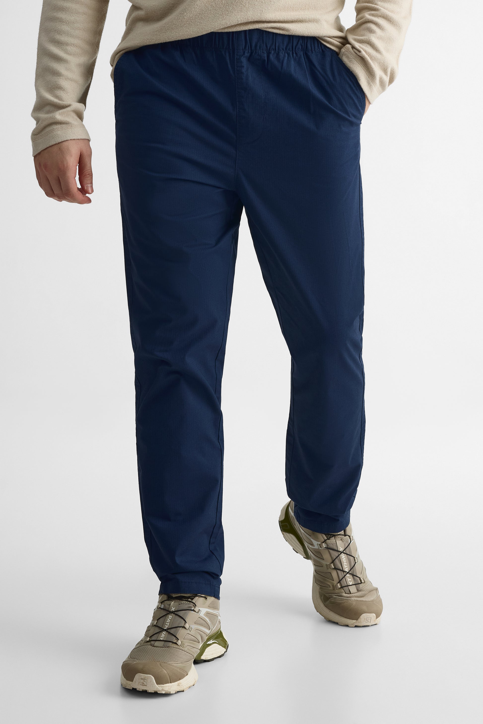 Pantalon uni en stretch ripstop - Homme && MARIN