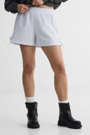 Short élastique à la taille – Jeune femme && BLEU MULTI
