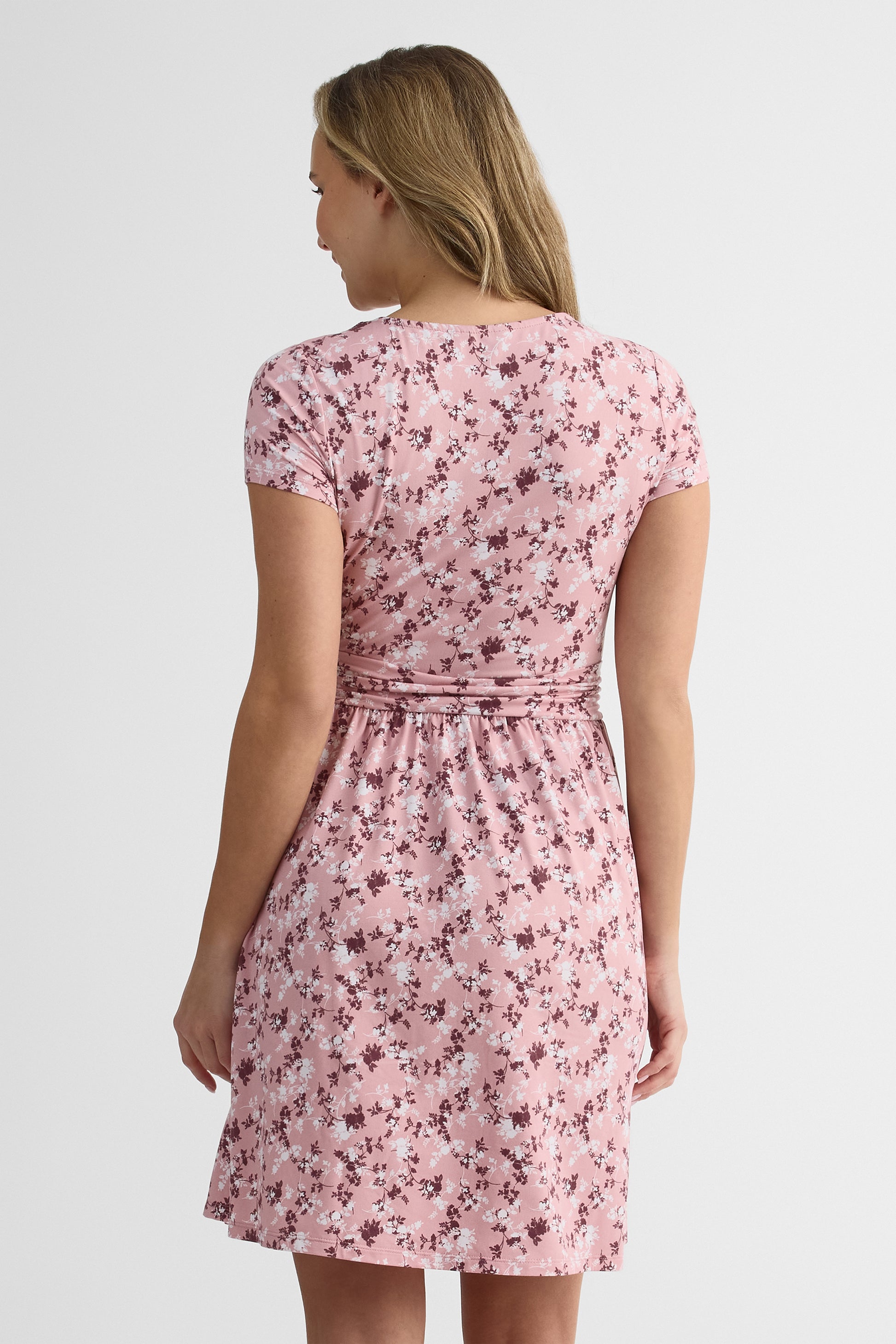 Robe cintrée à la taille – Femme && ROSE MULTI