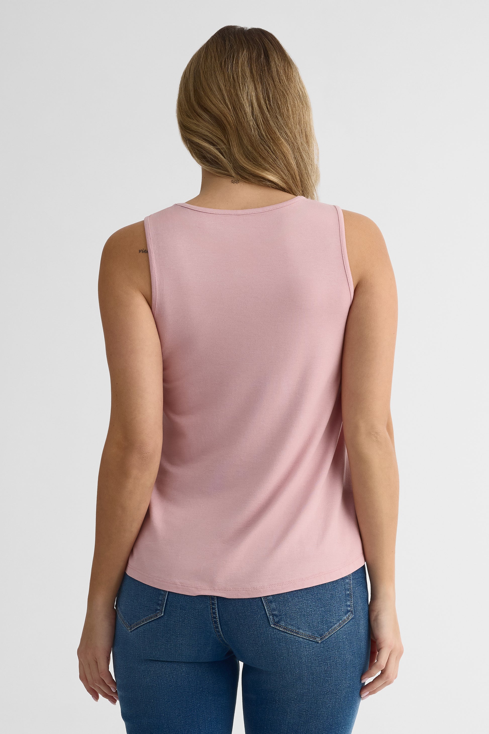 Camisole col rond ample en jersey extensible – Femme && ROSE