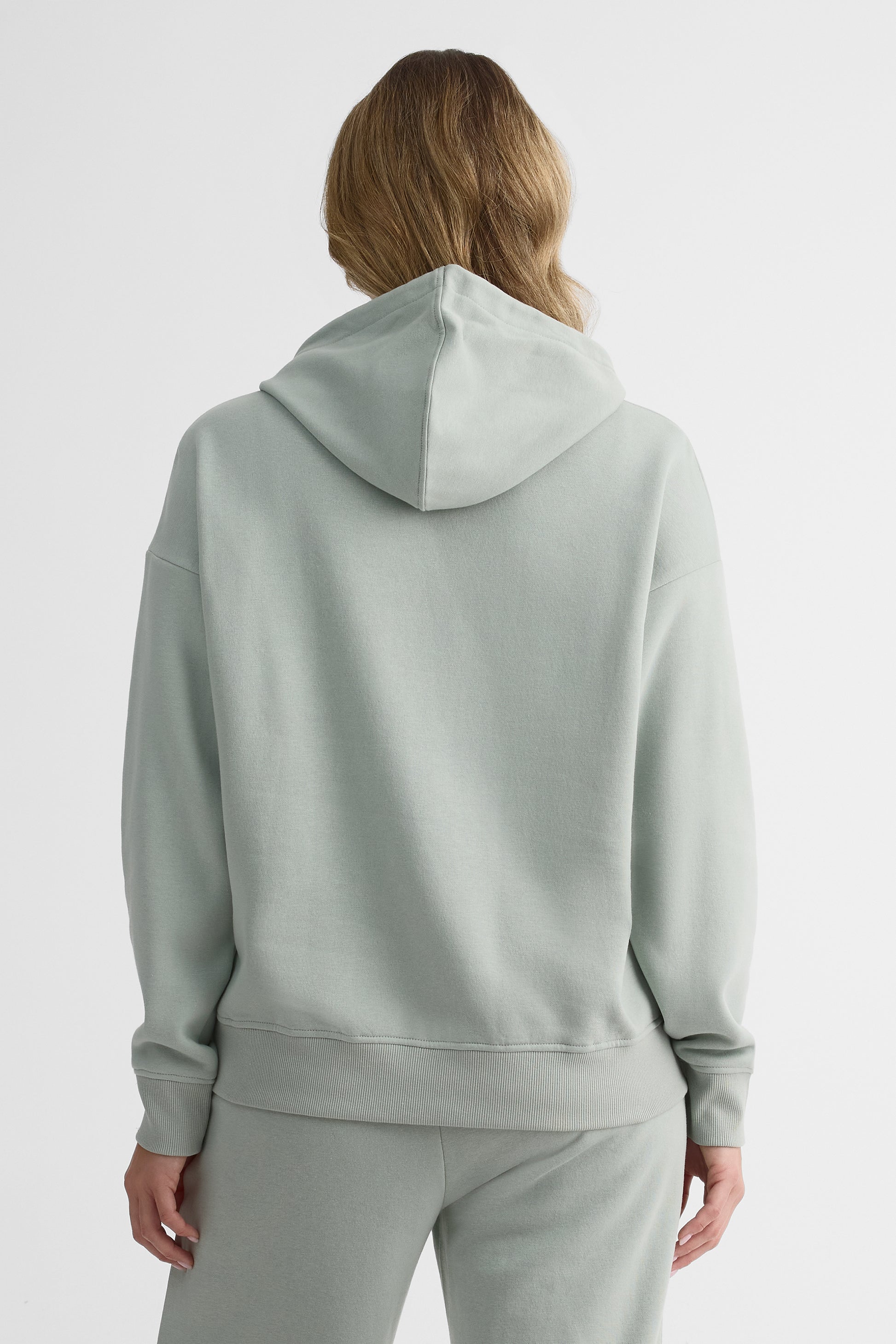 Chandail ouaté à capuchon – Femme && VERT