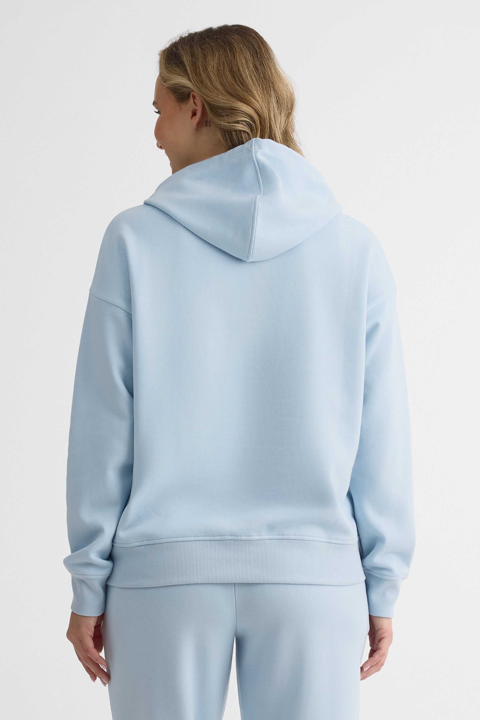 Chandail ouaté à capuchon – Femme && BLEU