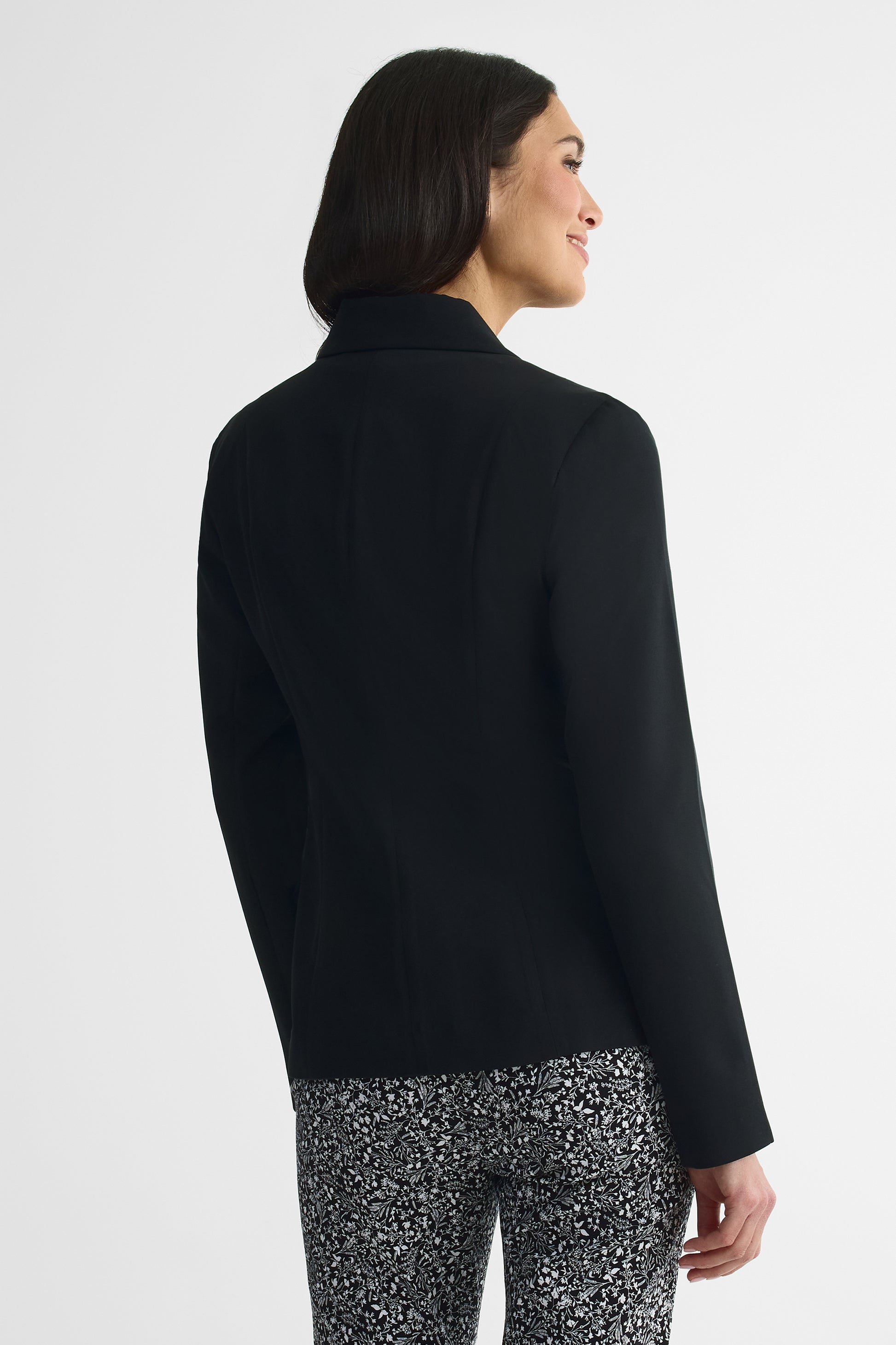 Veston M/longues col tailleur – Femme && NOIR