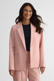 Veston long col tailleur – Femme && ROSE