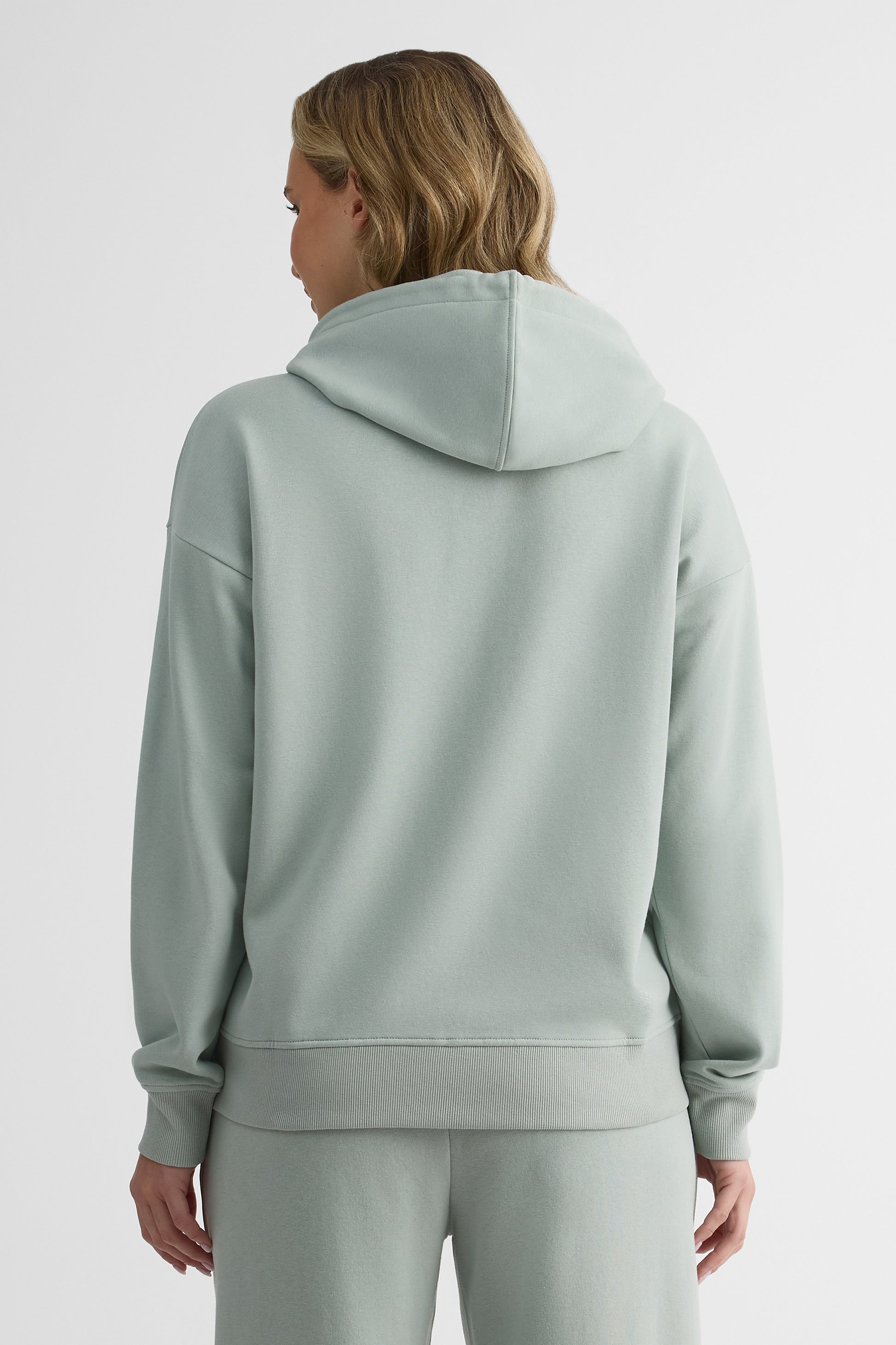 Veste ouatée à zip, manches longues - Femme && VERT