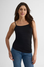 Camisole bretelles fines ajustables – Femme && NOIR