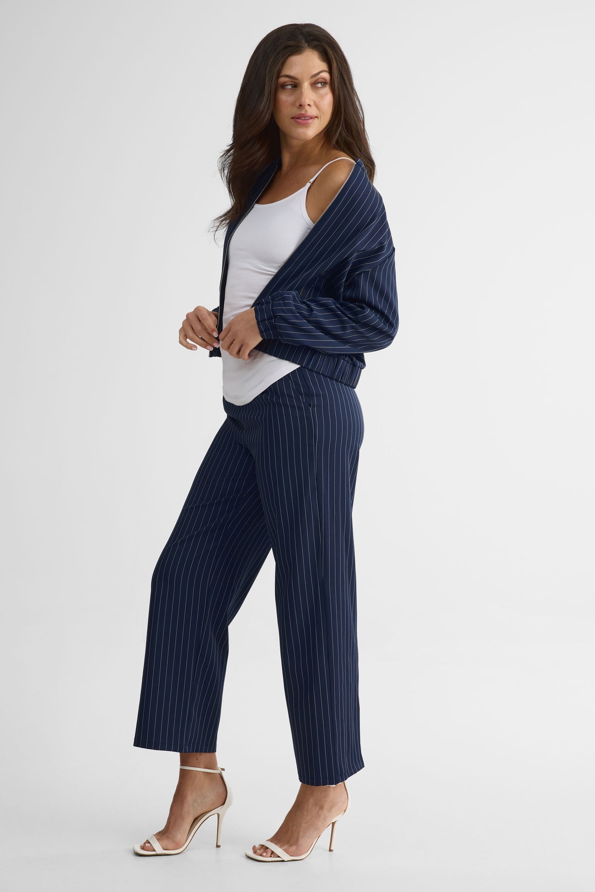 Camisole bretelles fines ajustables – Femme && BLANC