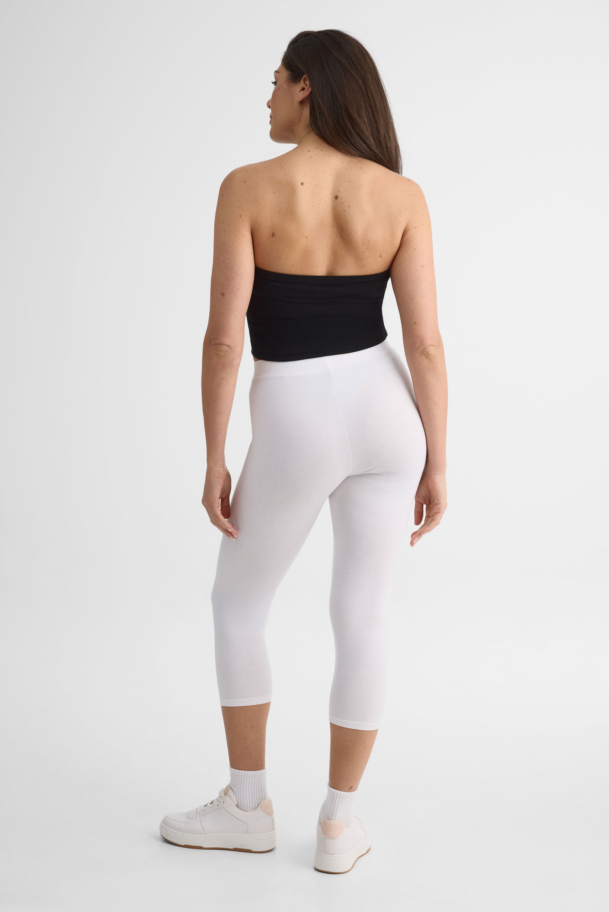 Legging capri en jersey stretch – Femme && BLANC