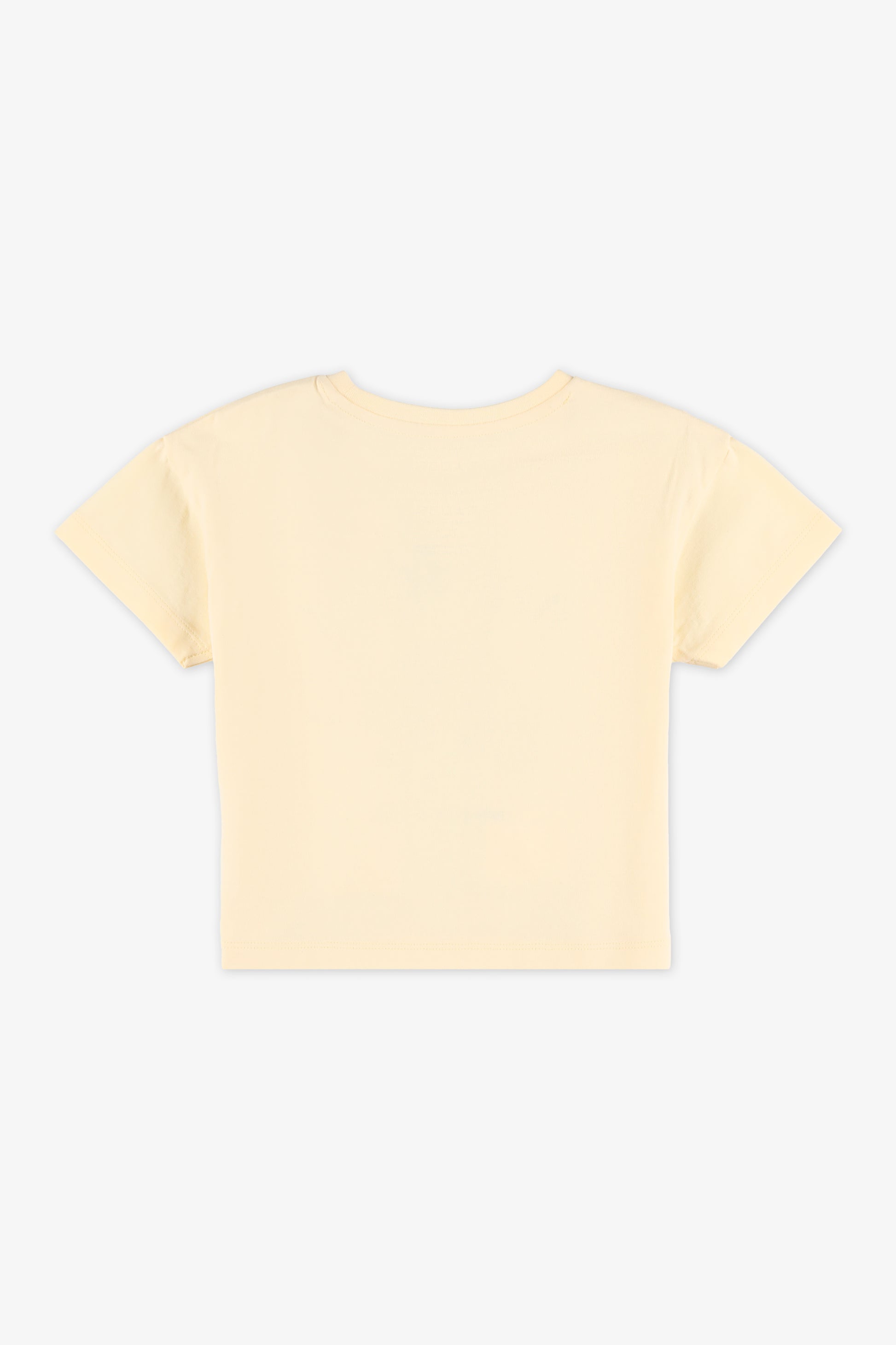 Chandail graphique manches courtes en jersey - Enfant fille && JAUNE