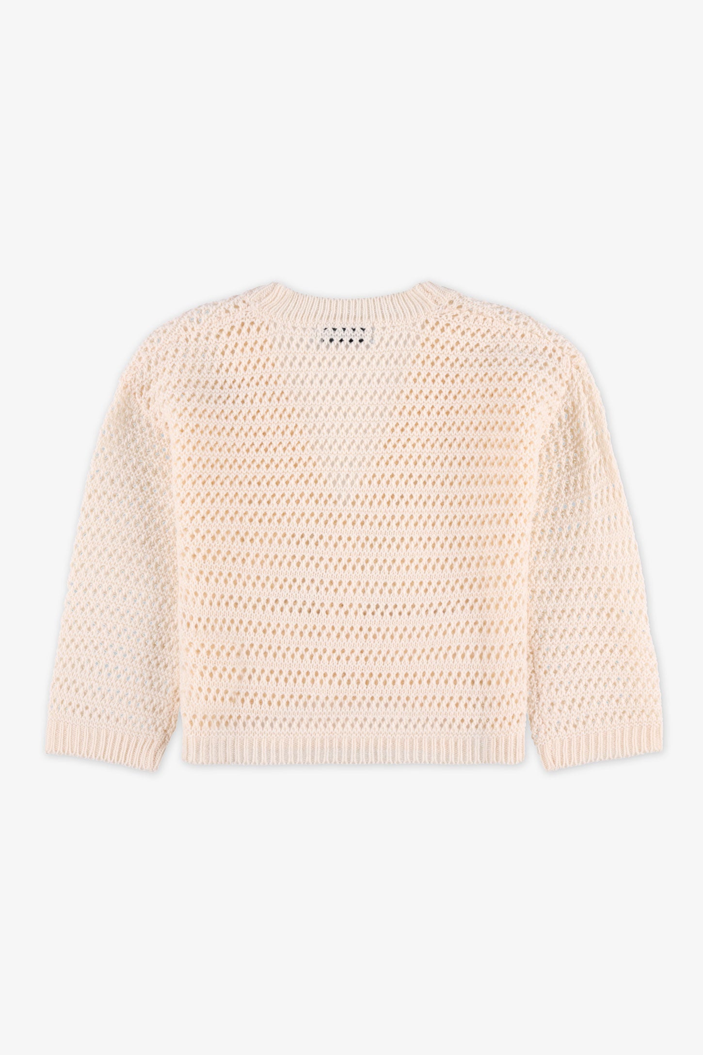 Veste tricot manches longues unie - Enfant fille && BEIGE