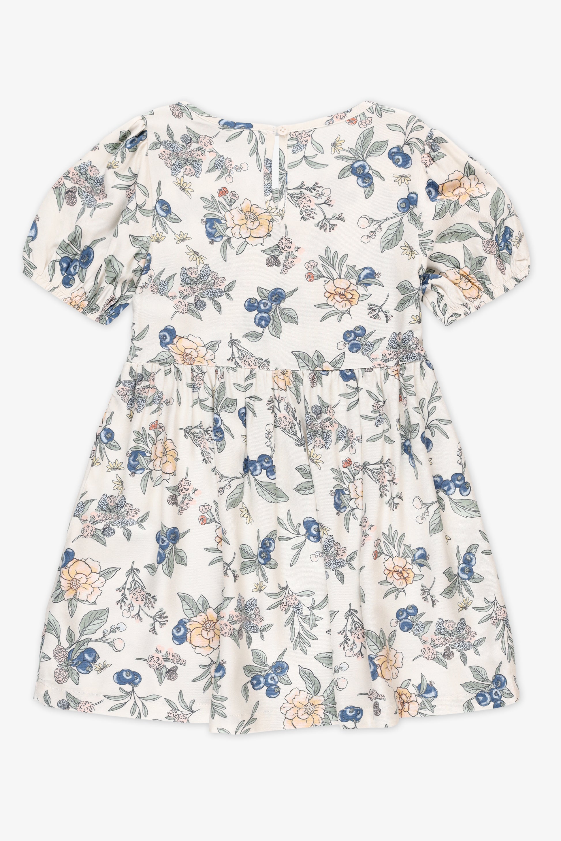 Robe imprimée à manches courtes - Enfant fille && BEIGE
