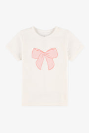 Chandail graphique manches courtes – Enfant fille 2/20$ && BLANC