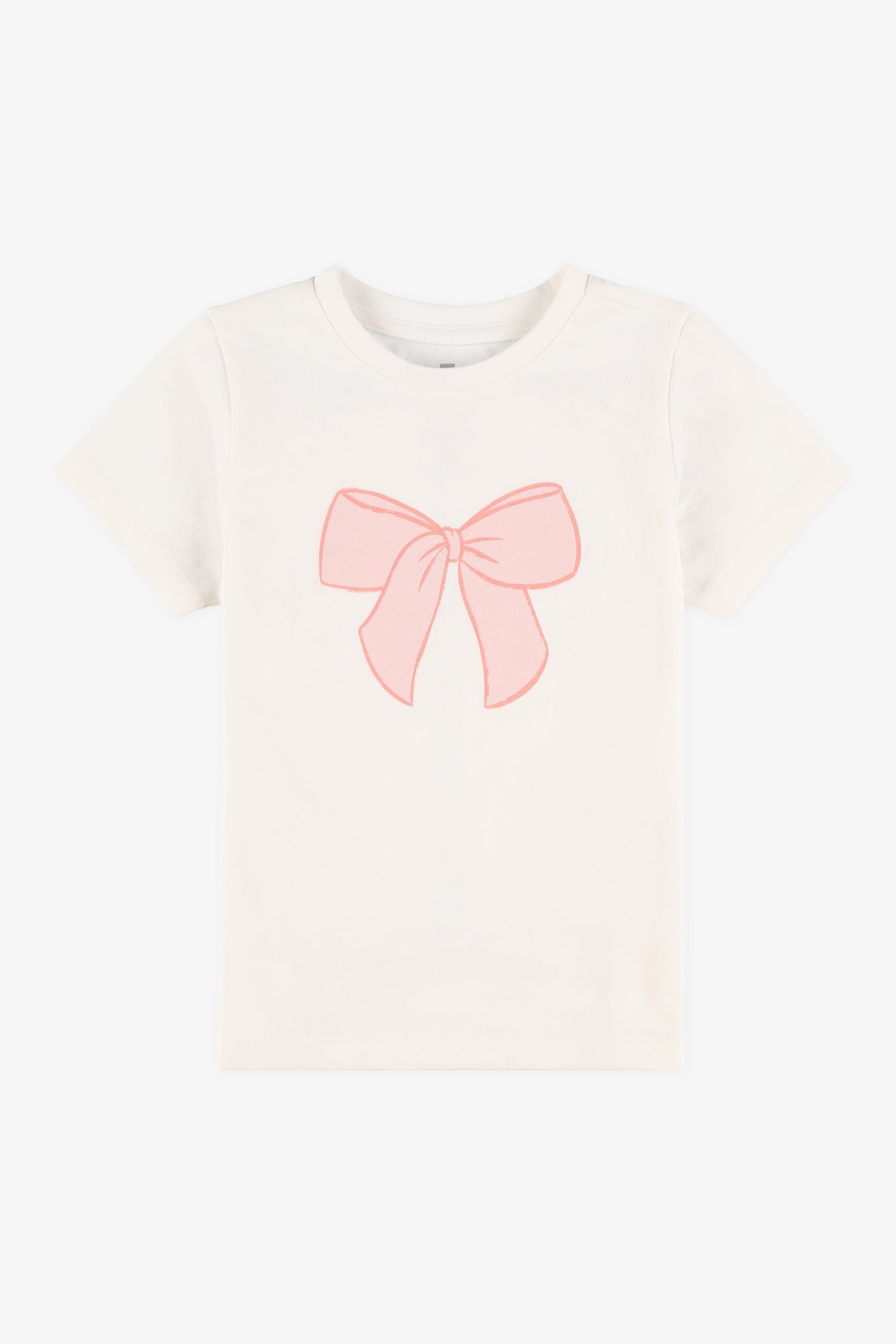 Chandail graphique manches courtes – Enfant fille 2/20$ && BLANC