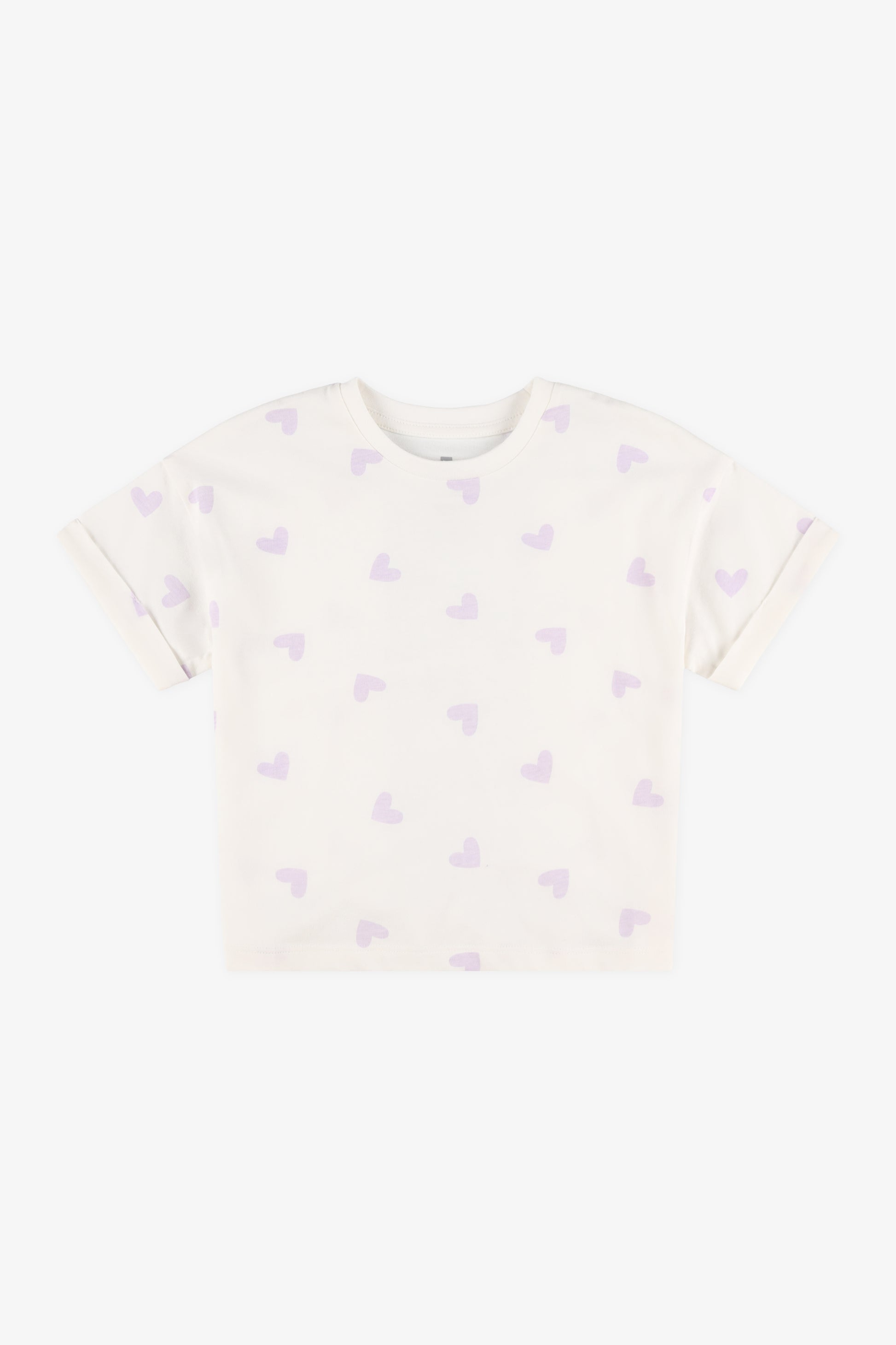 Chandail T-shirt imprimé manches courtes - Enfant fille 2/20 && BLANC MULTI